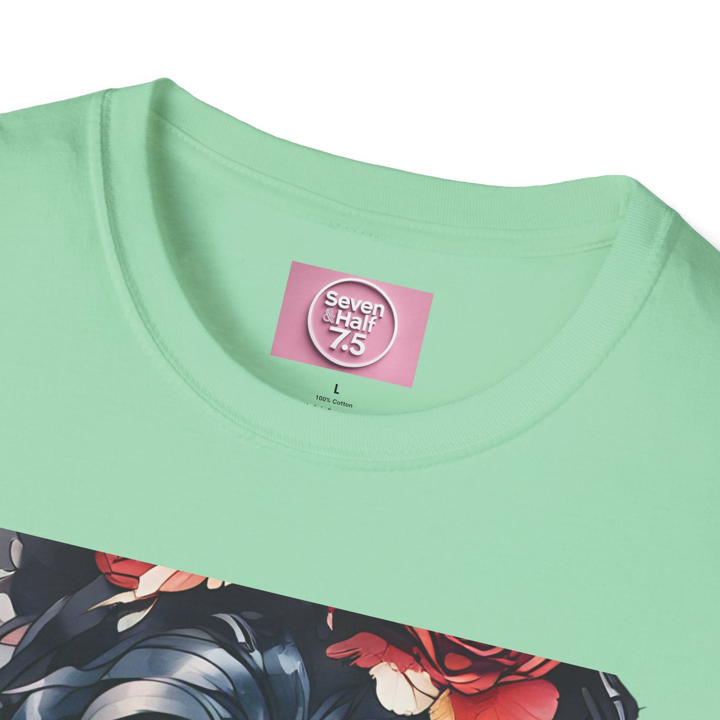 Stylish Unisex Softstyle T-Shirt - Charming Kimono Girl Design
