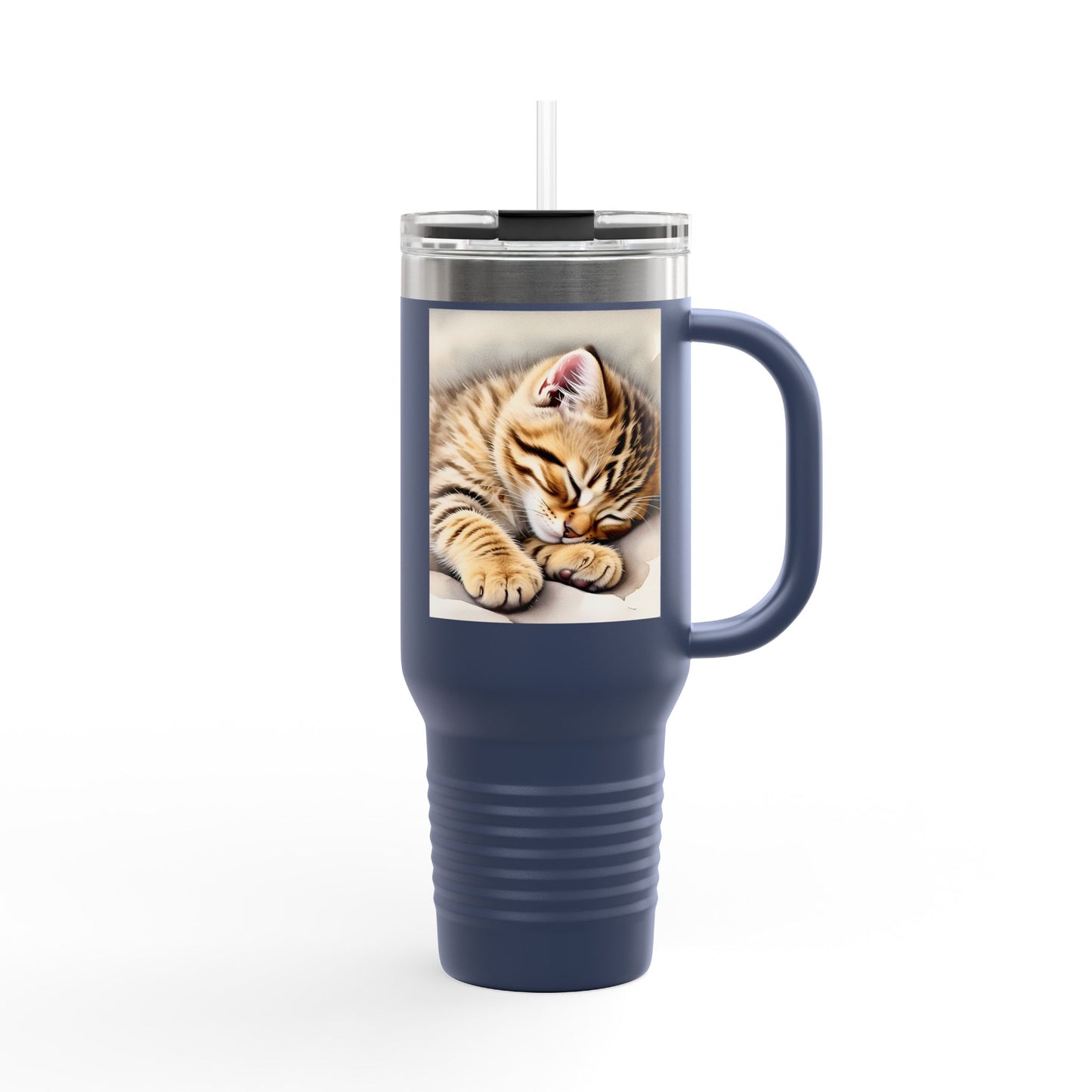 Cozy Cat Insulated Travel Mug - 40oz | Perfect for Cat Lovers