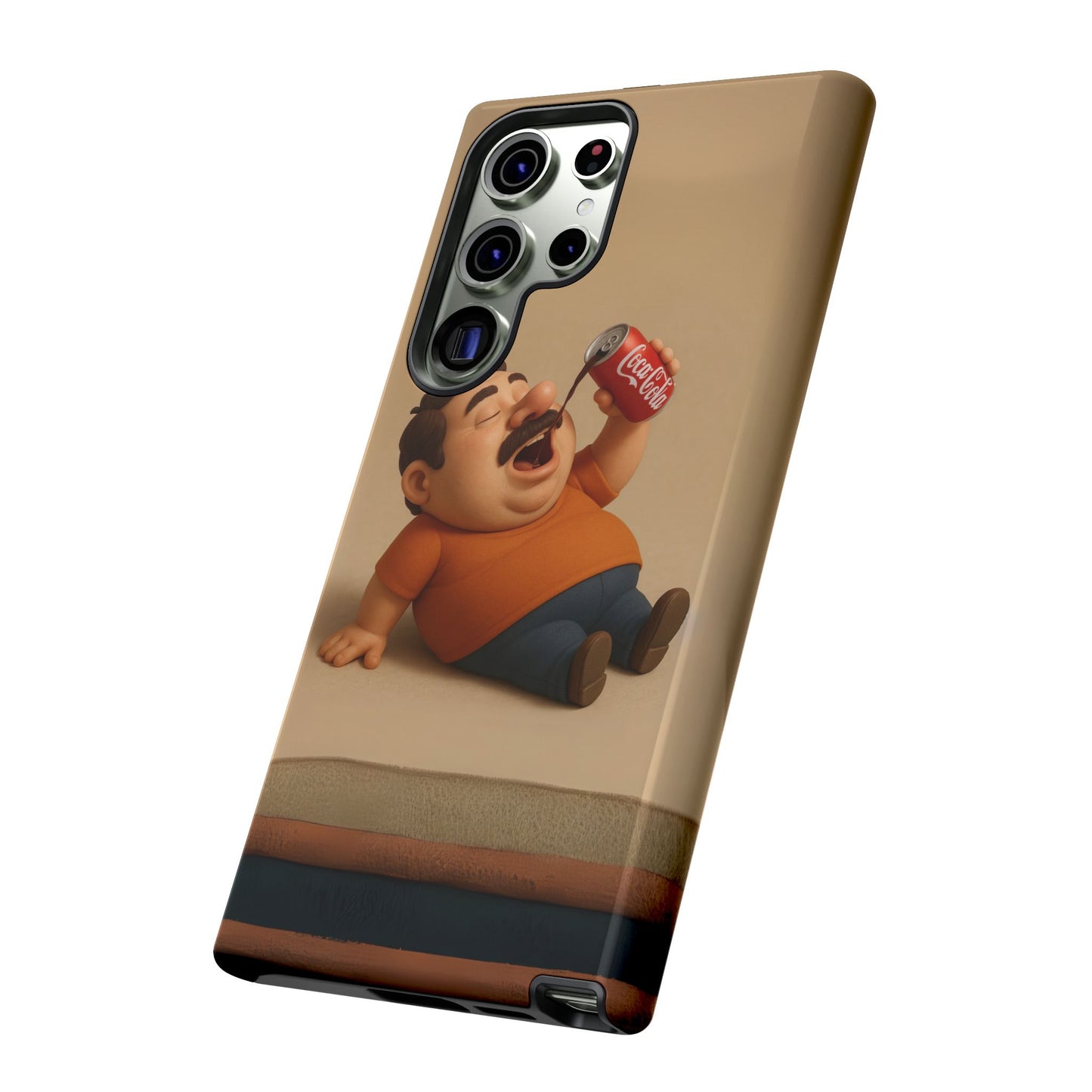 Funny Cartoon Phone Case - 'Coca-Cola Chill' Design