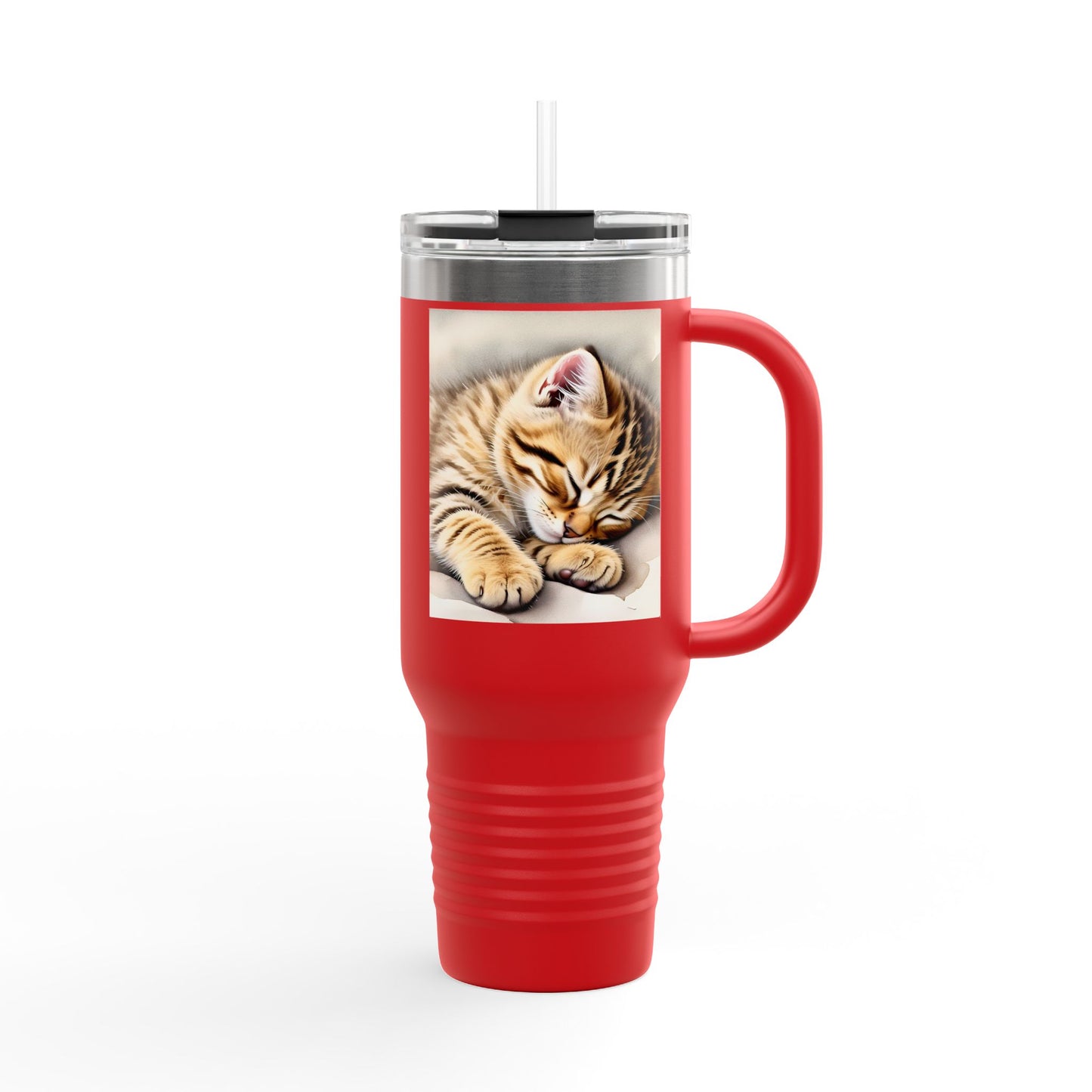 Cozy Cat Insulated Travel Mug - 40oz | Perfect for Cat Lovers