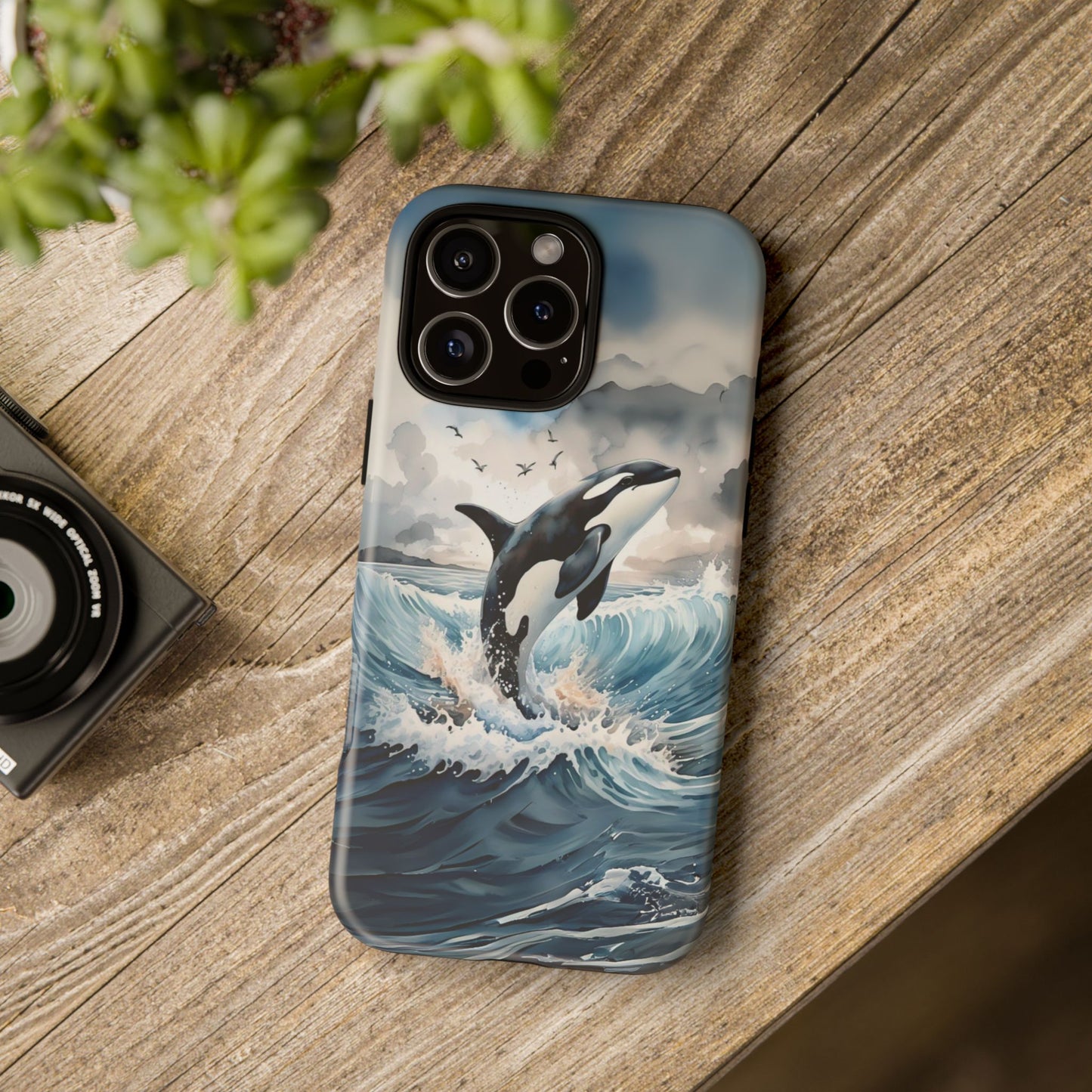 Whale Splash Phone Case - Tough & Stylish Ocean Design