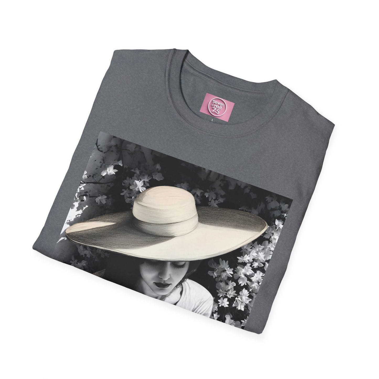 Elegant Charcoal art Softstyle T-Shirt - Perfect for Spring and Summer