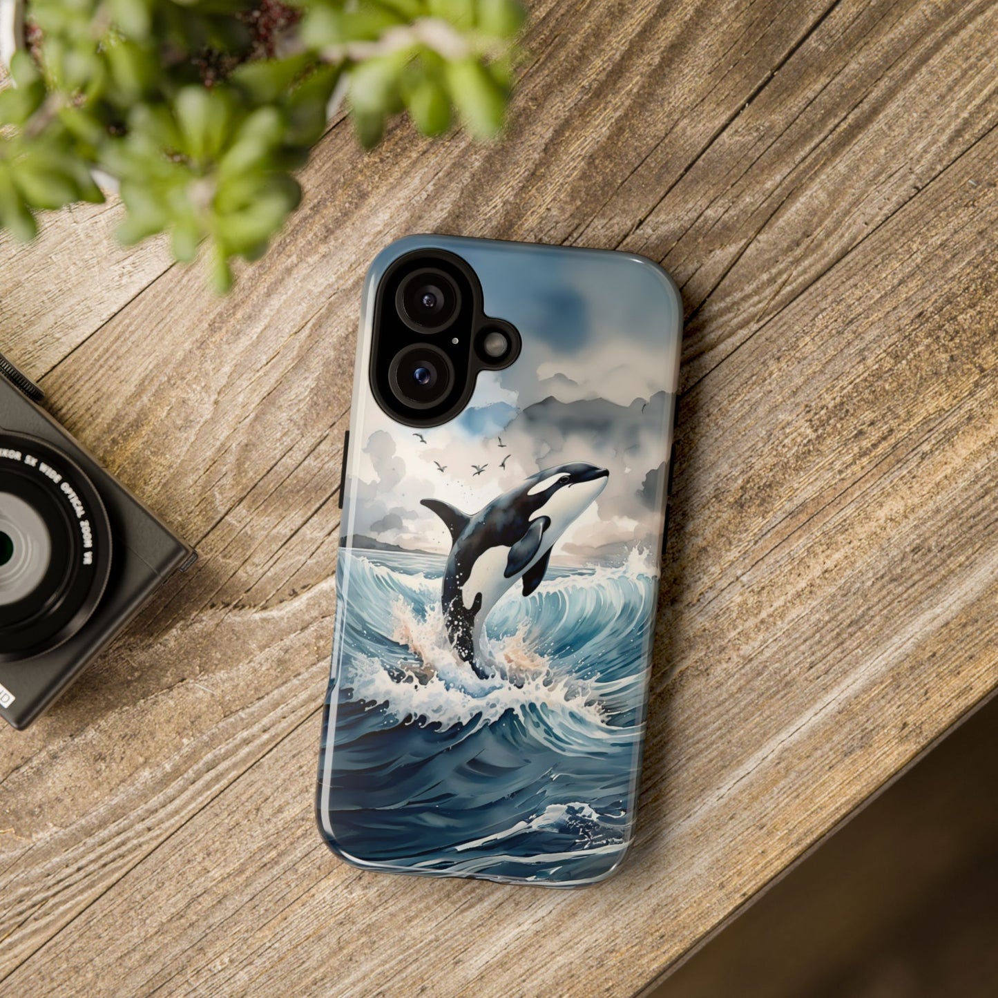 Whale Splash Phone Case - Tough & Stylish Ocean Design