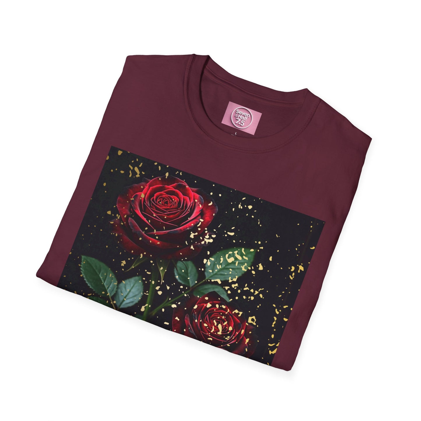 Elegant Rose Graphic T-Shirt - Inspirational Quote Design
