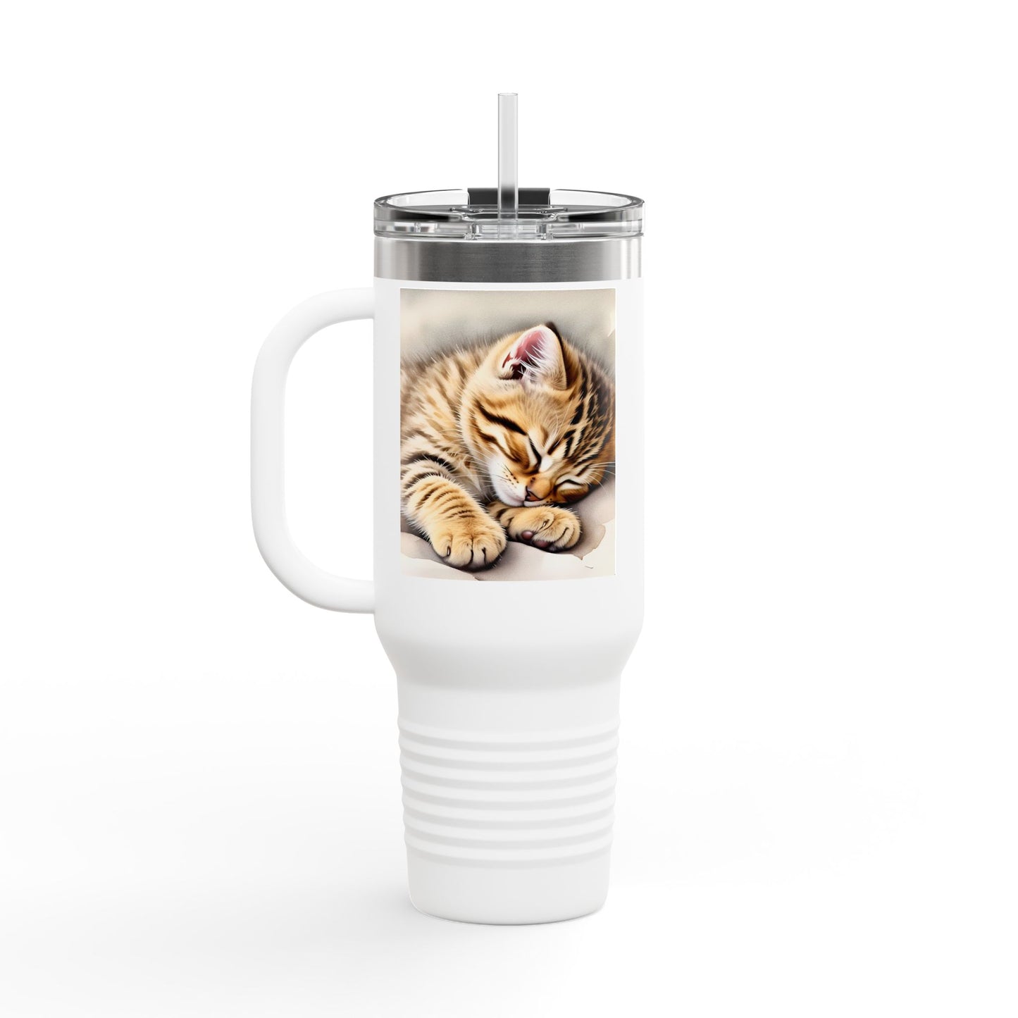 Cozy Cat Insulated Travel Mug - 40oz | Perfect for Cat Lovers