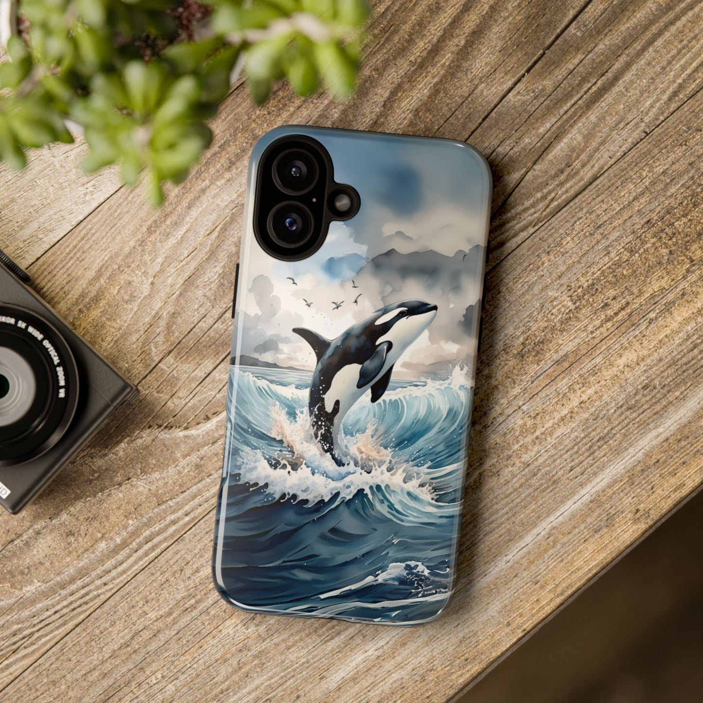 Whale Splash Phone Case - Tough & Stylish Ocean Design