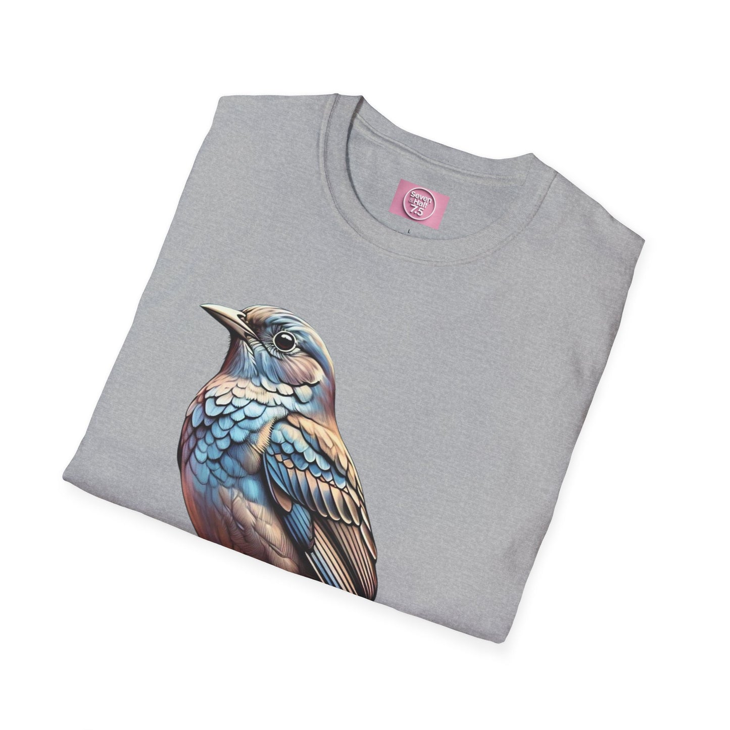 Nature-Inspired Bird Graphic T-Shirt for Soft Comfort