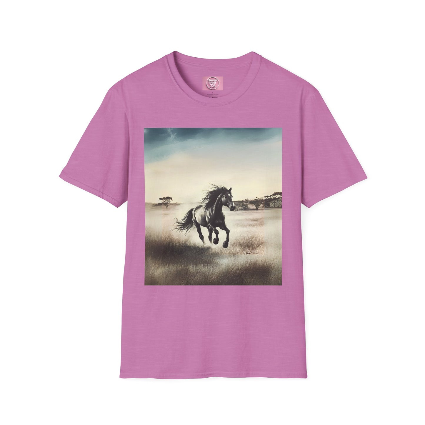 Majestic Horse Unisex Softstyle T-Shirt - Nature Inspired Graphic Tee