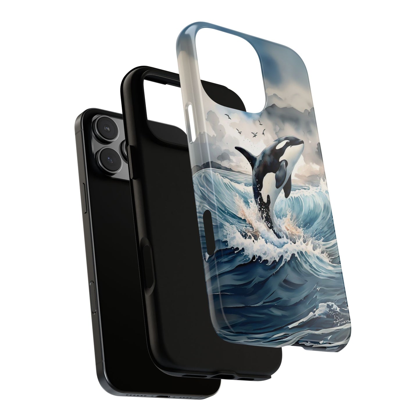 Whale Splash Phone Case - Tough & Stylish Ocean Design