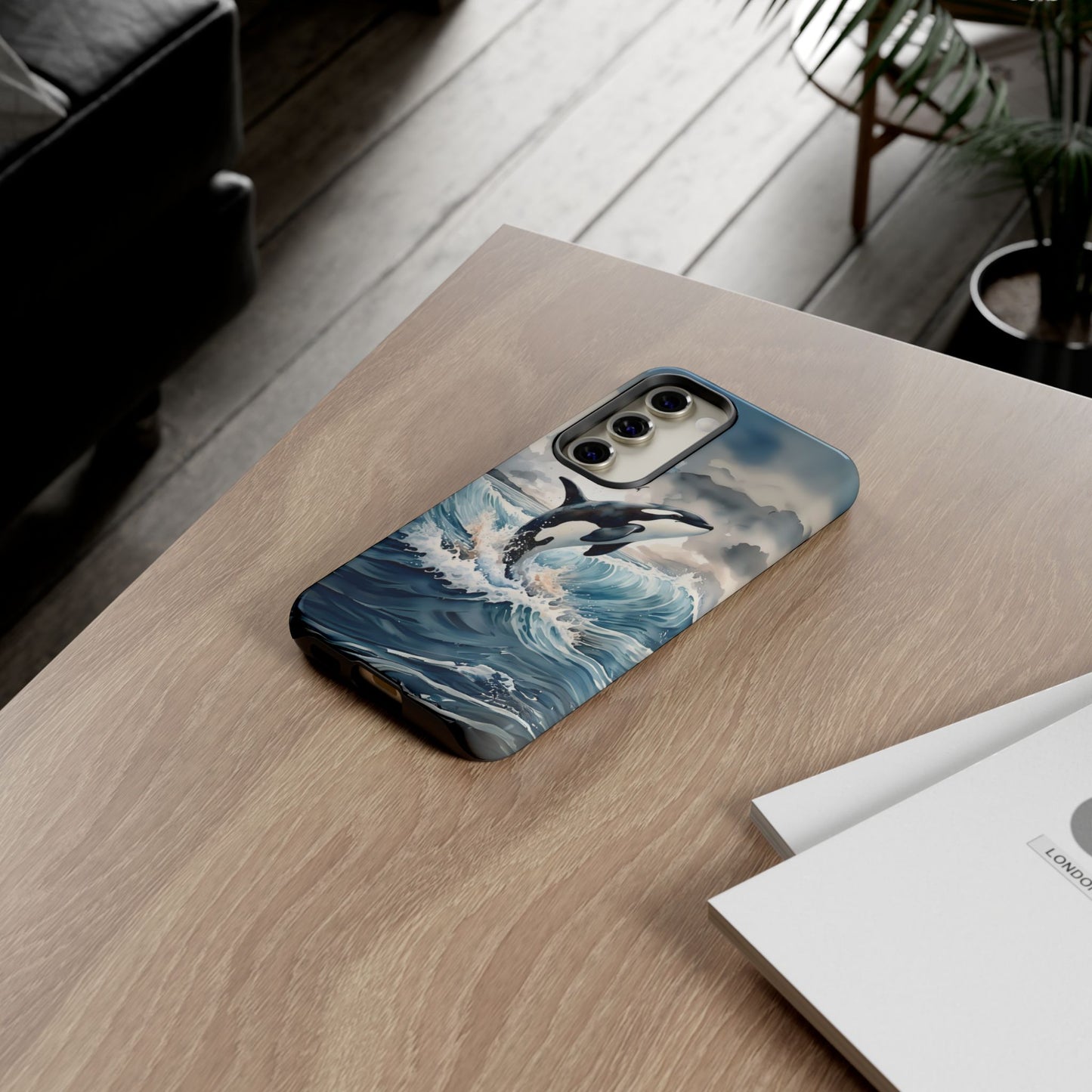Whale Splash Phone Case - Tough & Stylish Ocean Design