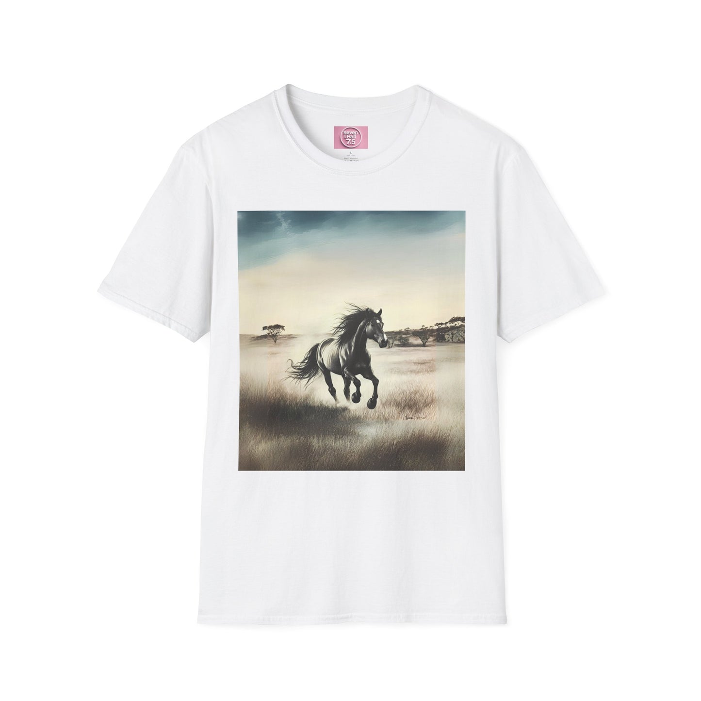Majestic Horse Unisex Softstyle T-Shirt - Nature Inspired Graphic Tee