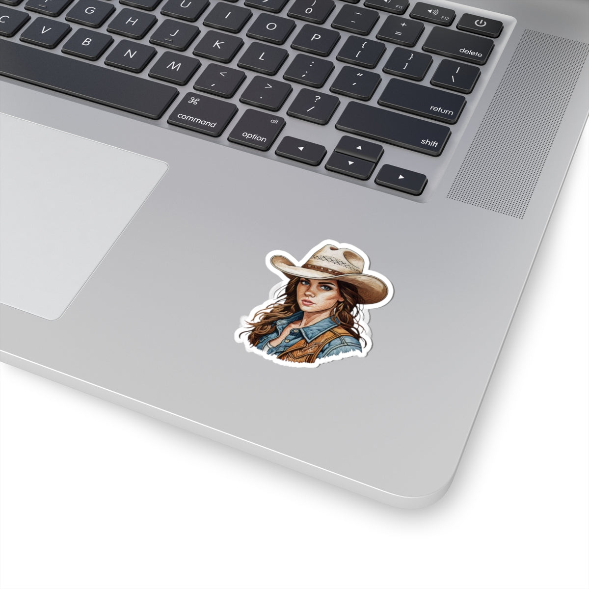 Western Cowgirl Kiss-Cut Stickers - Rustic Charm for Cowboy Lovers