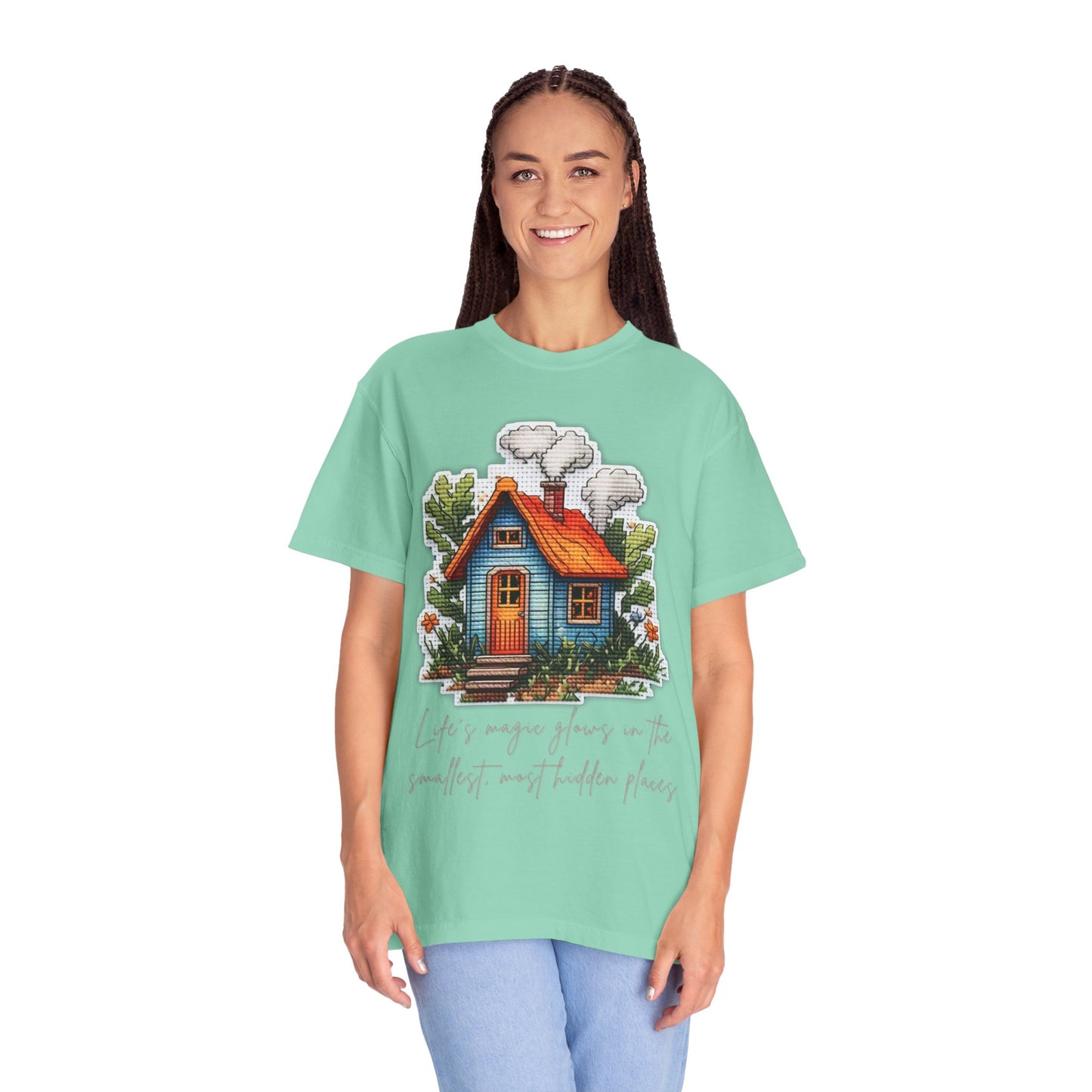 Magical Cottage T-Shirt - Garment-Dyed Unisex Tee