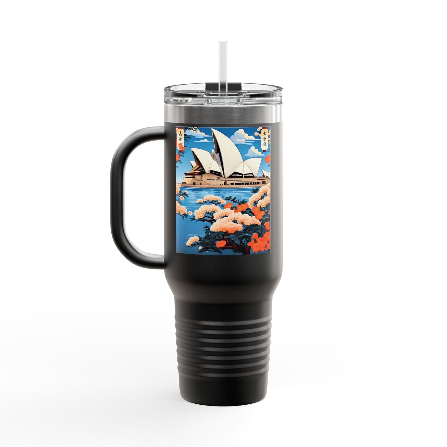 Stylish 40oz Insulated Travel Mug – Perfect for Adventure Seekers & Coffee Lovers!