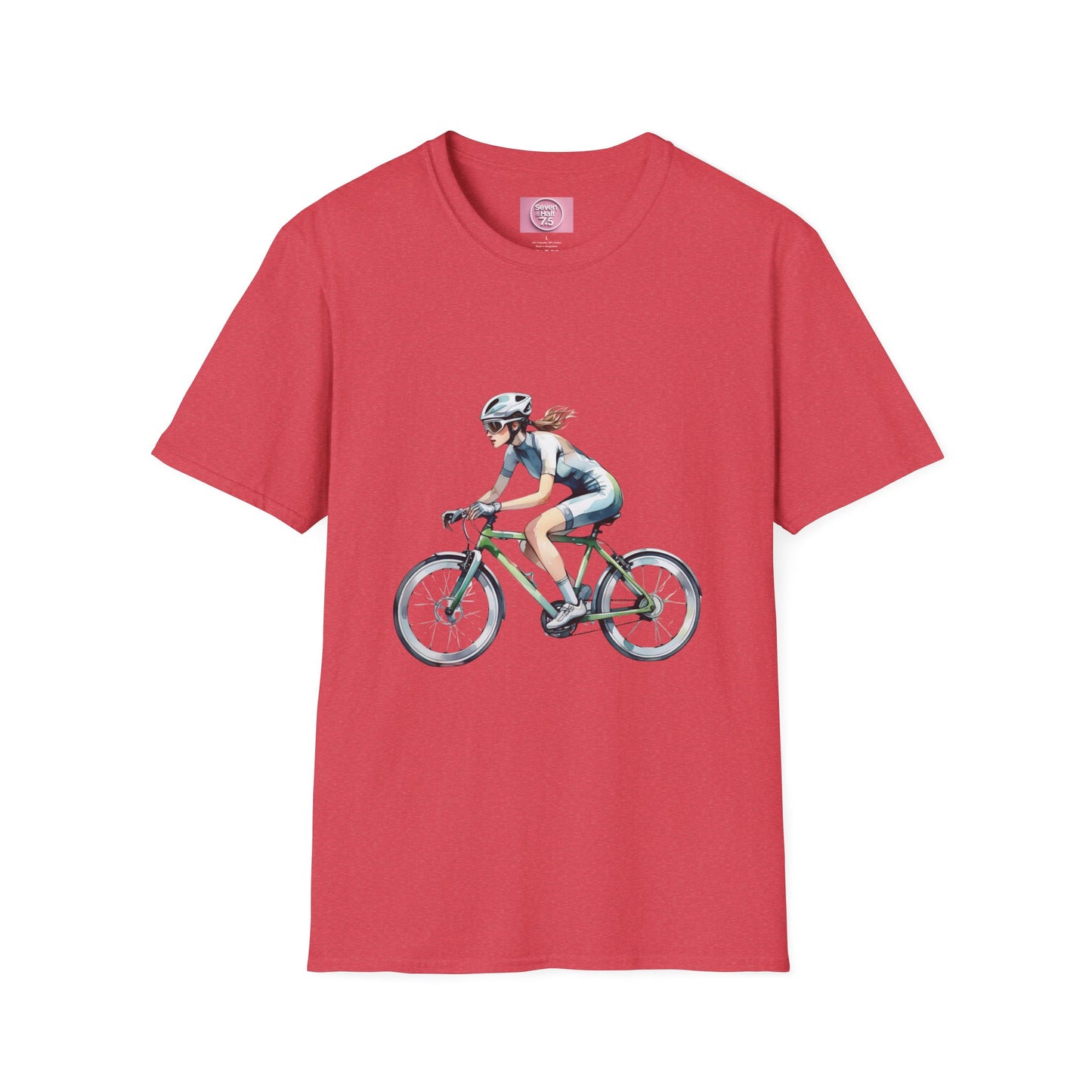 Cycling Enthusiast Softstyle T-Shirt – Sporty Graphic Tee for Bikers