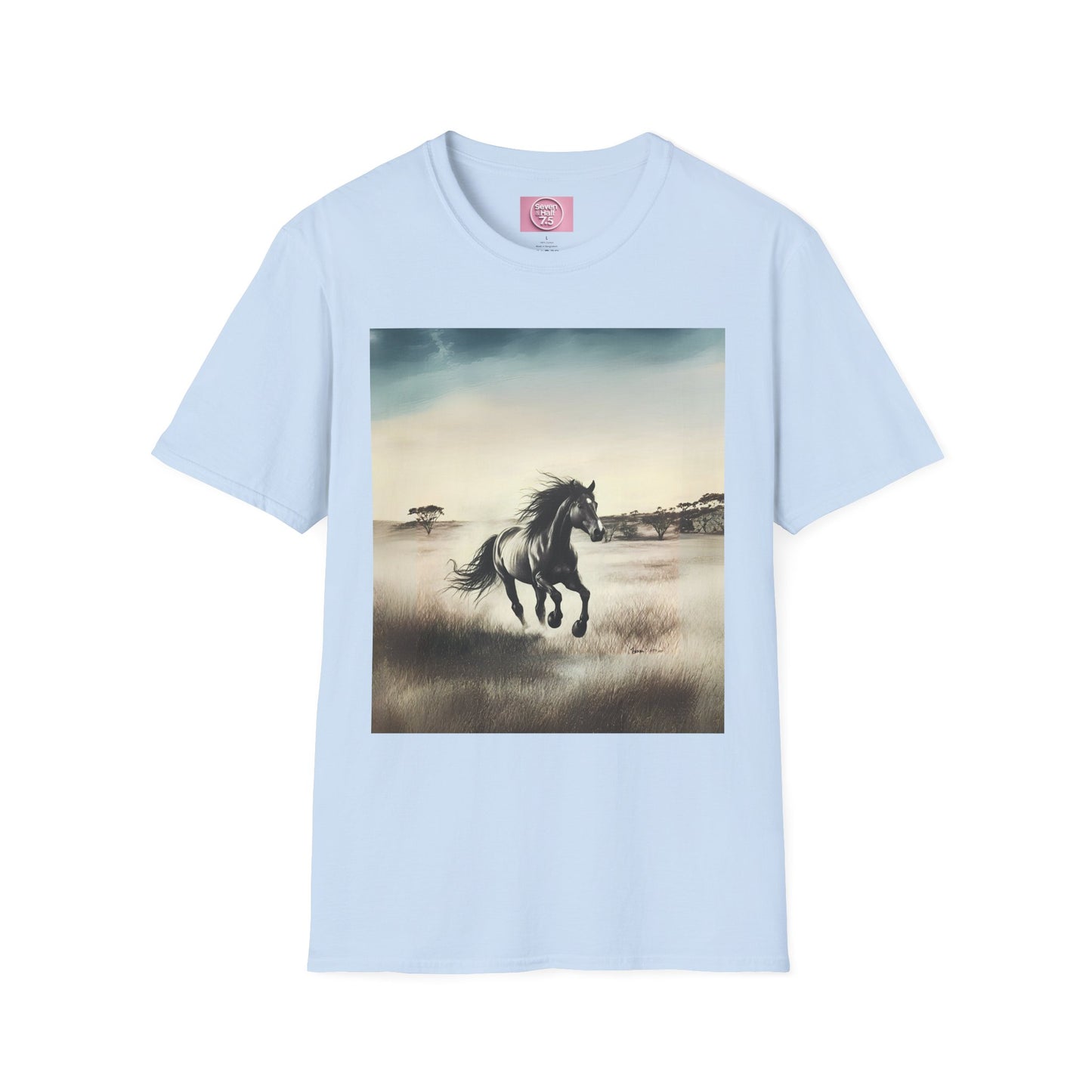 Majestic Horse Unisex Softstyle T-Shirt - Nature Inspired Graphic Tee