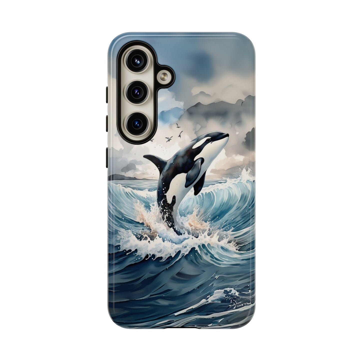 Whale Splash Phone Case - Tough & Stylish Ocean Design