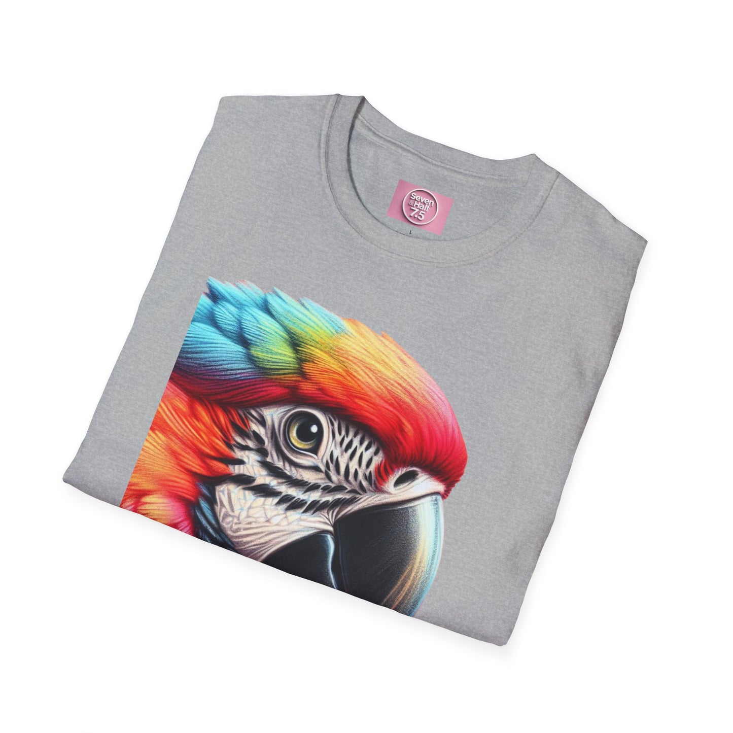 Vibrant Parrot Teamwork T-Shirt for Nature Lovers
