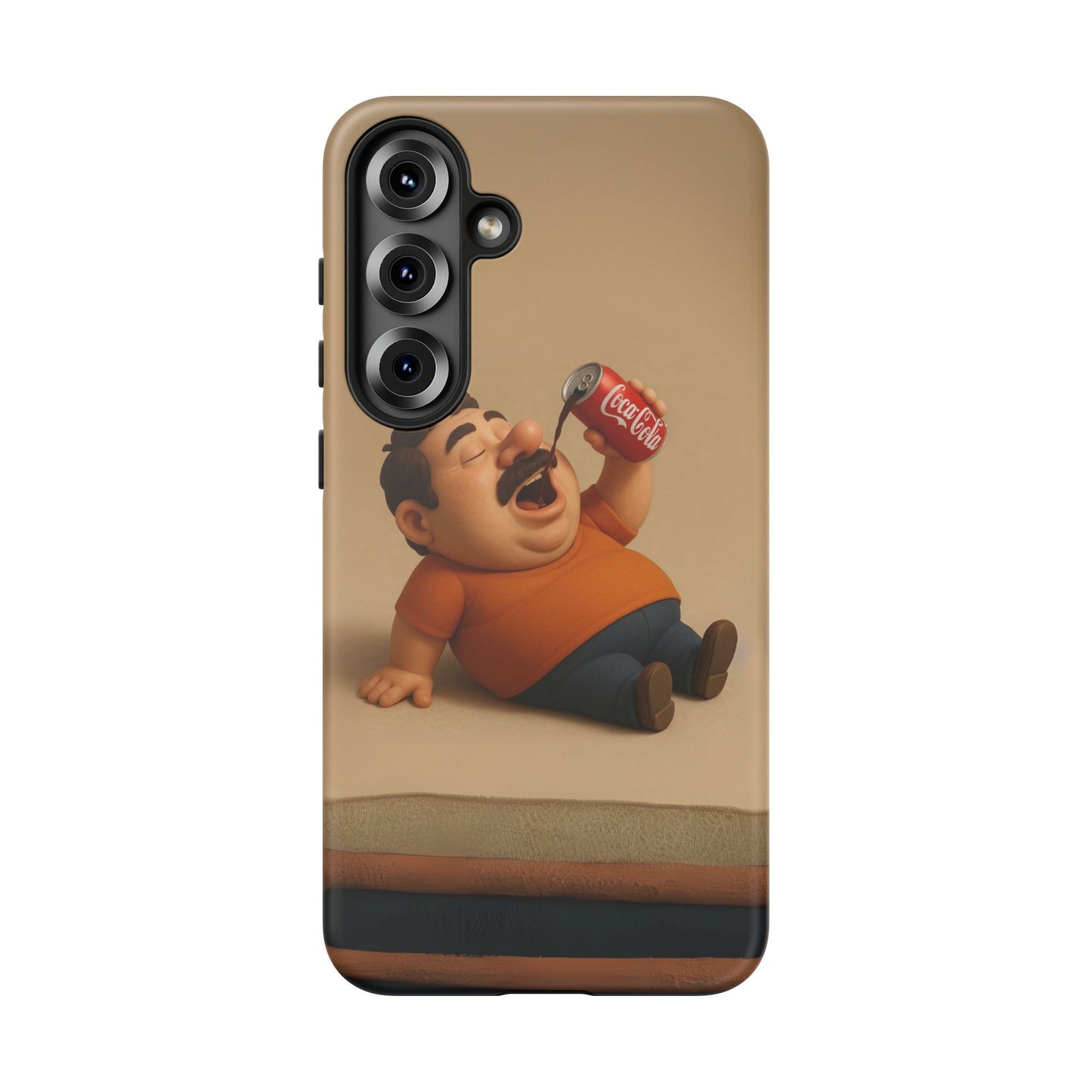 Funny Cartoon Phone Case - 'Coca-Cola Chill' Design