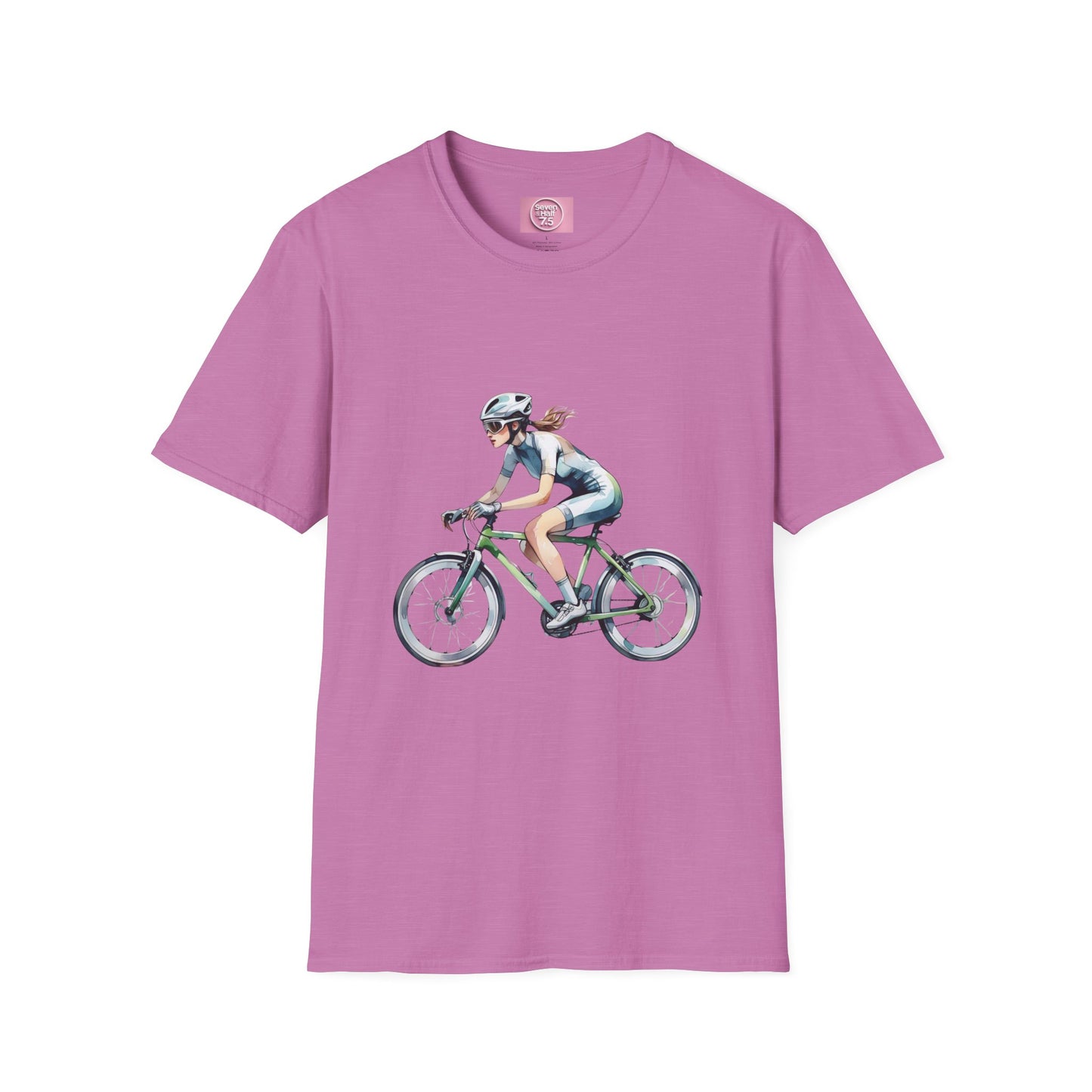 Cycling Enthusiast Softstyle T-Shirt – Sporty Graphic Tee for Bikers