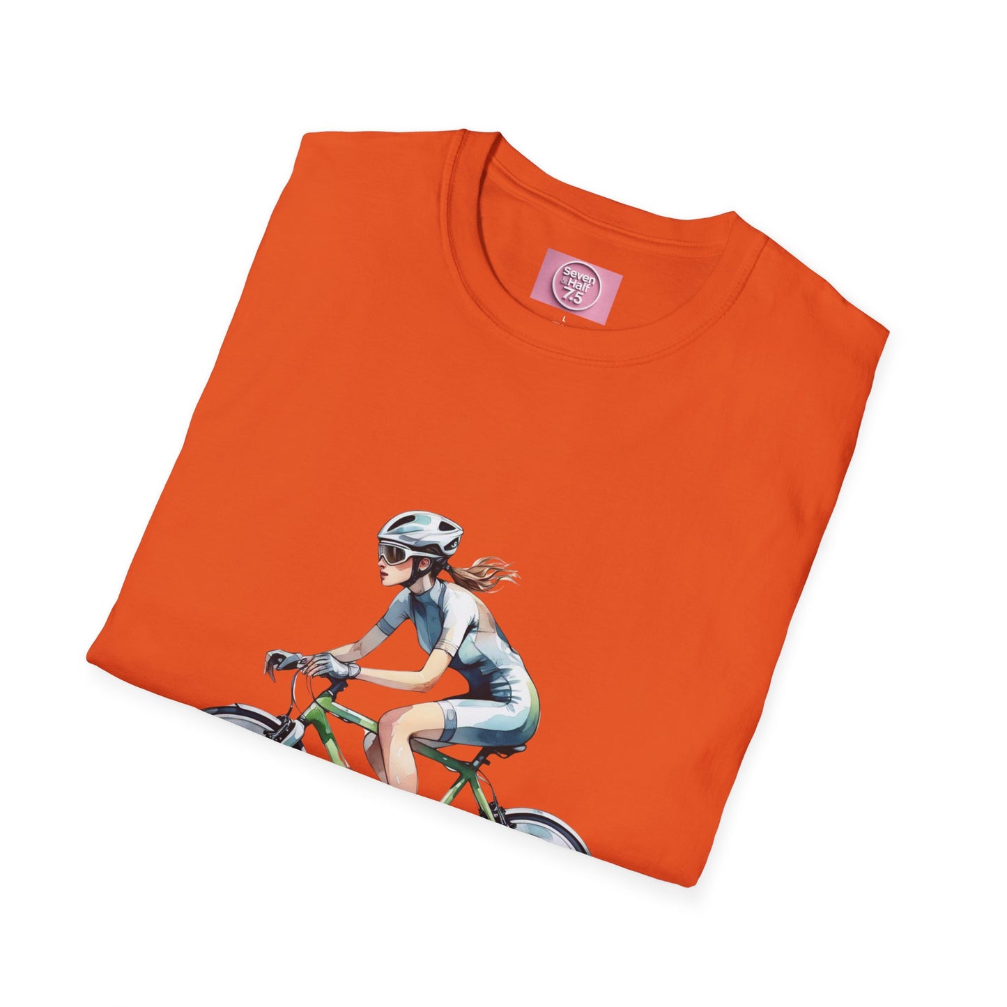 Cycling Enthusiast Softstyle T-Shirt – Sporty Graphic Tee for Bikers