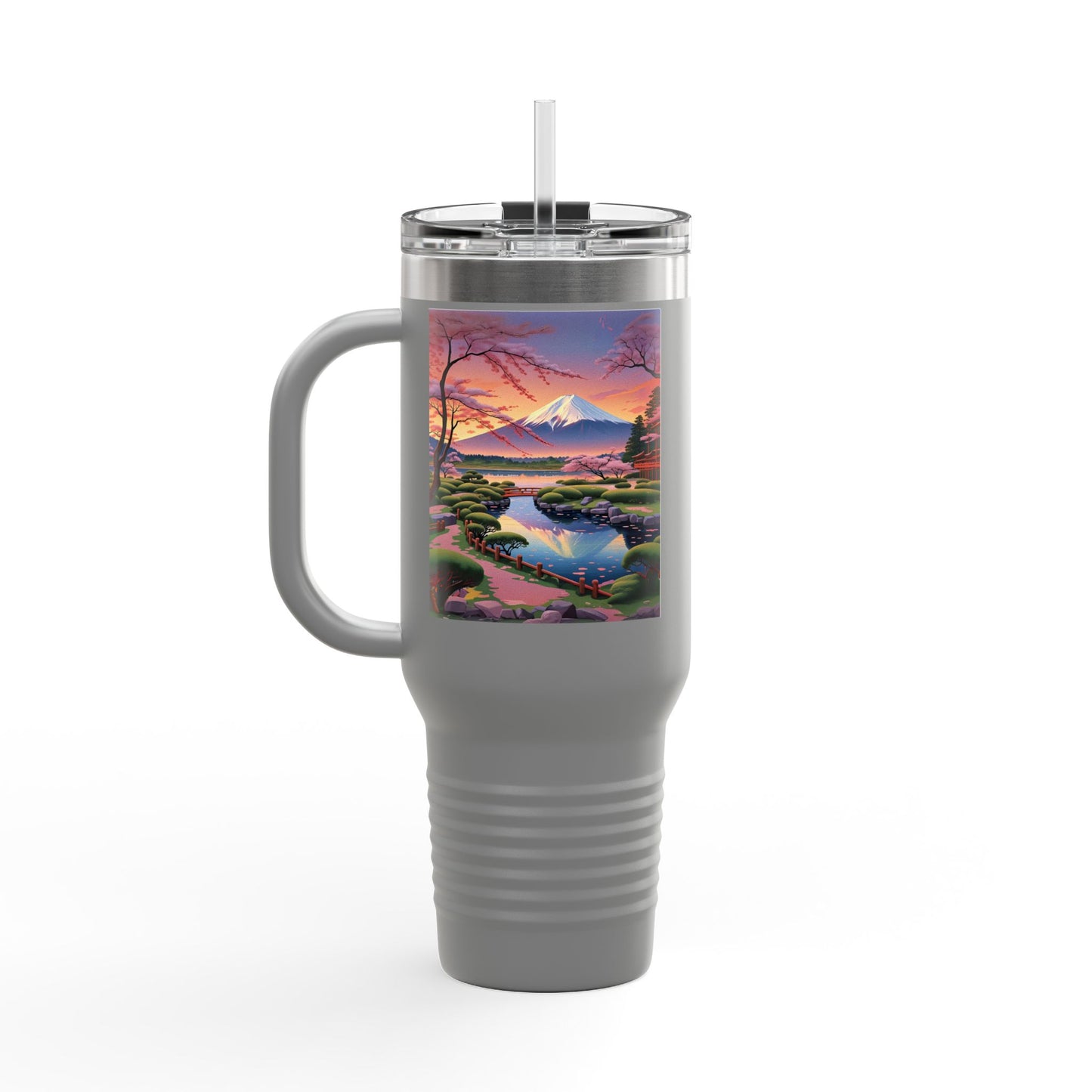 Nature-Inspired Insulated Travel Mug - 40oz Adventure Mug with Scenic Design