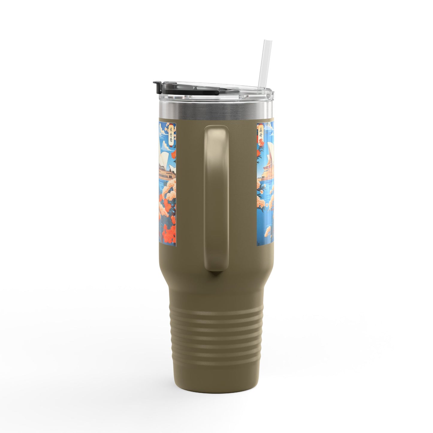 Stylish 40oz Insulated Travel Mug – Perfect for Adventure Seekers & Coffee Lovers!