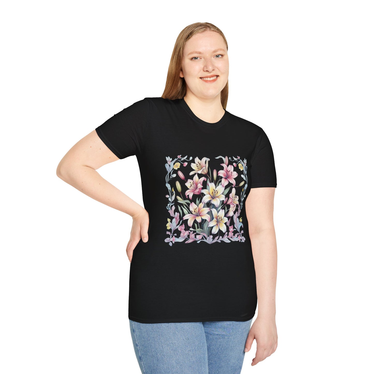 Floral Blossom Unisex T-Shirt - Softstyle Cotton Tee for Nature Lovers