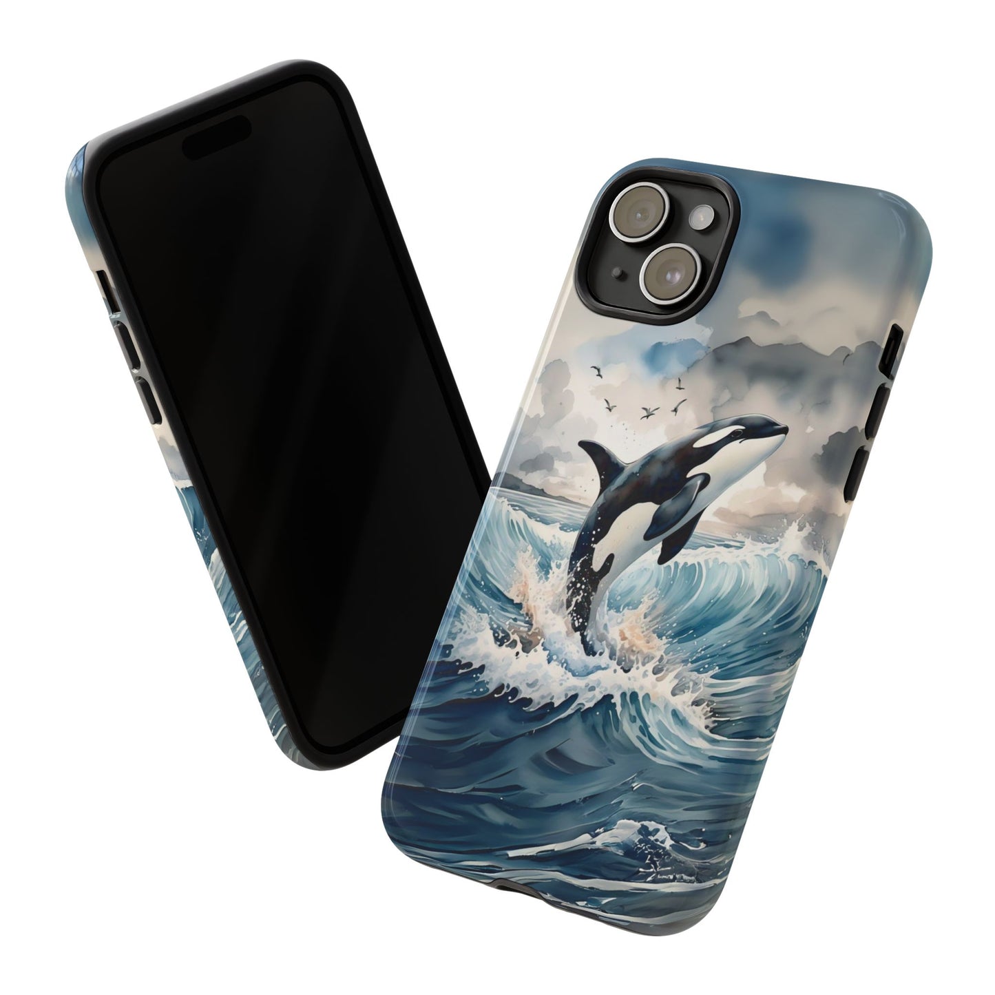 Whale Splash Phone Case - Tough & Stylish Ocean Design