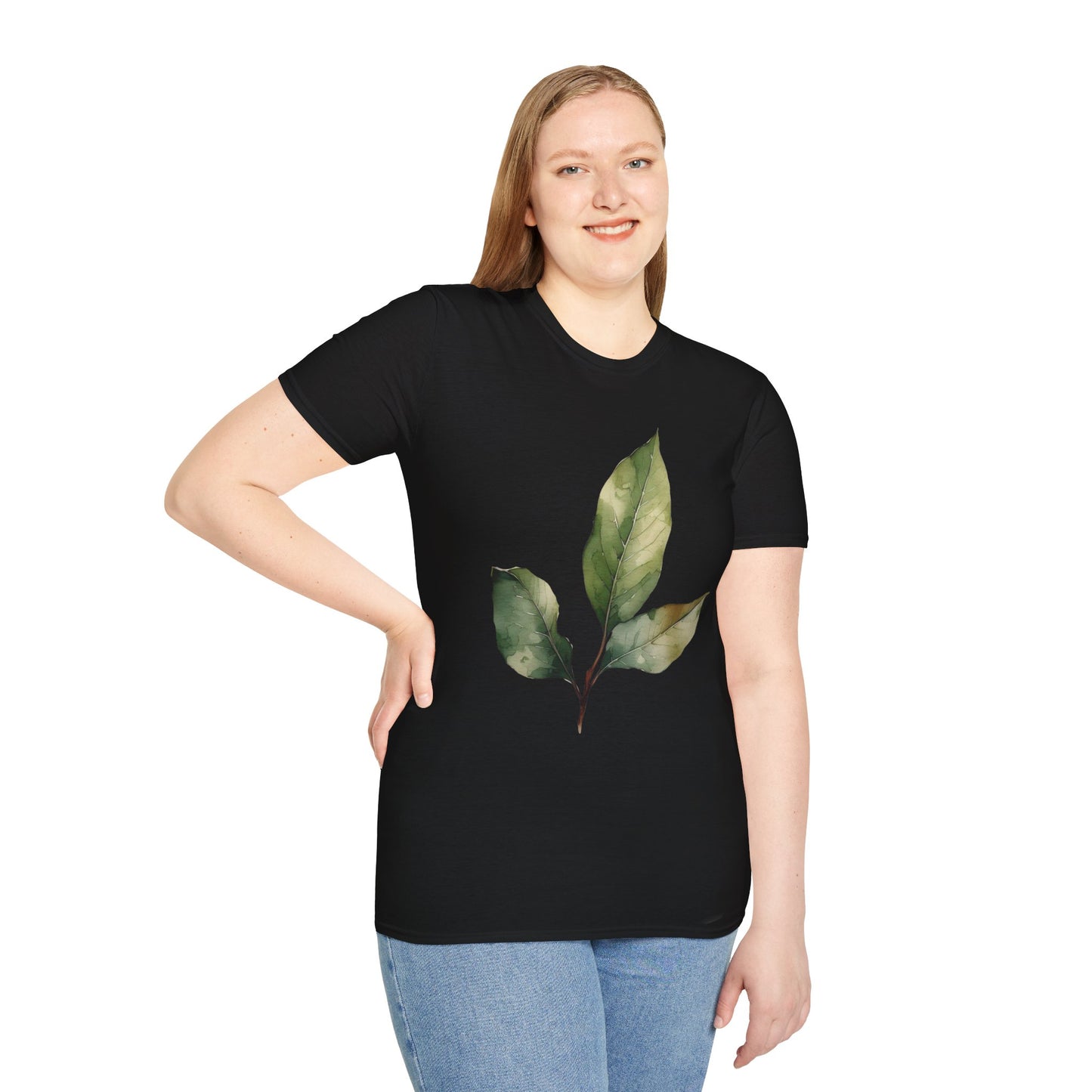 Botanical Leaf Unisex Softstyle T-Shirt - Eco-Friendly Casual Wear