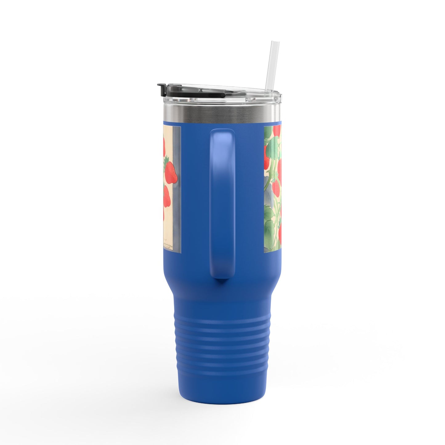 Strawberry Floral Insulated Travel Mug - 40oz