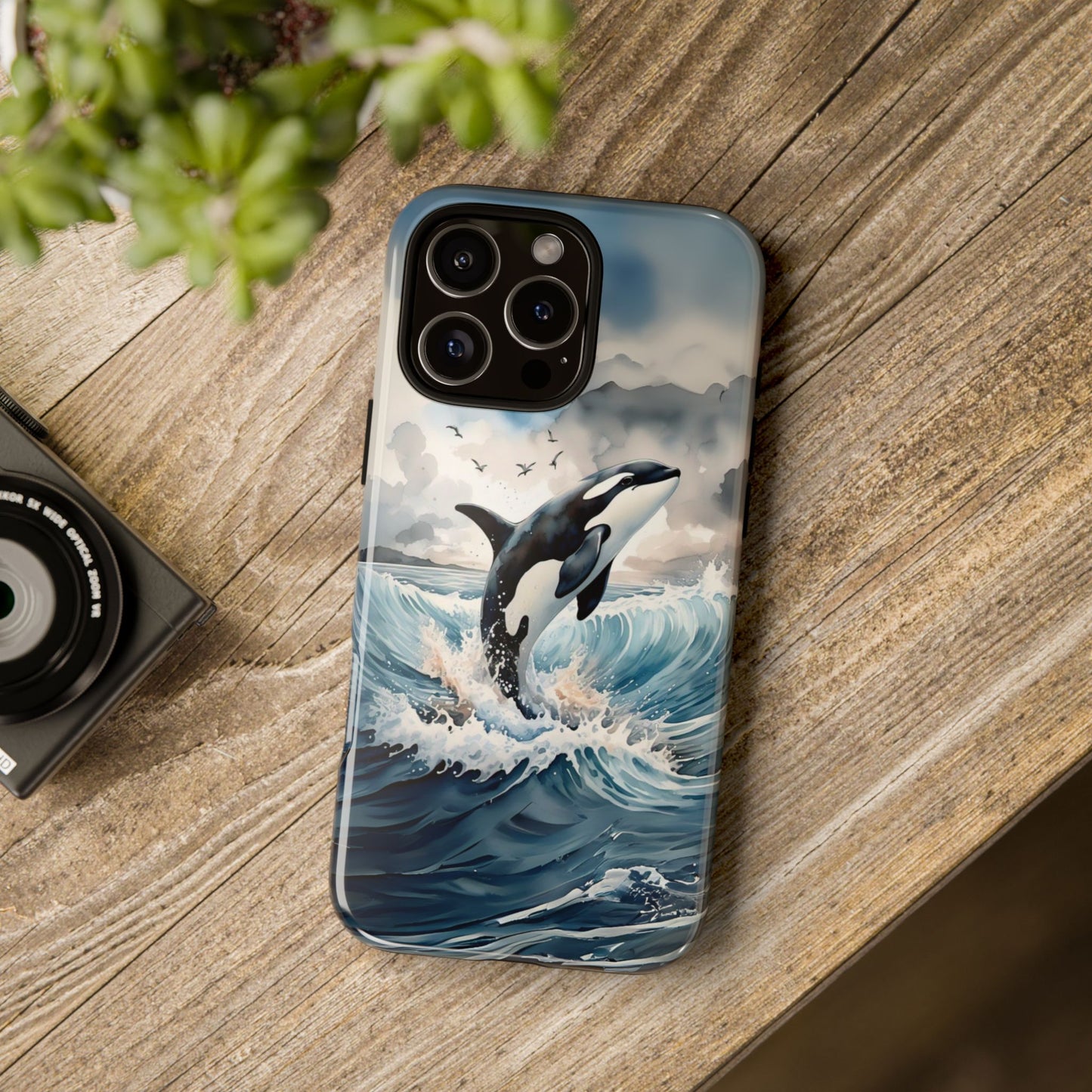 Whale Splash Phone Case - Tough & Stylish Ocean Design