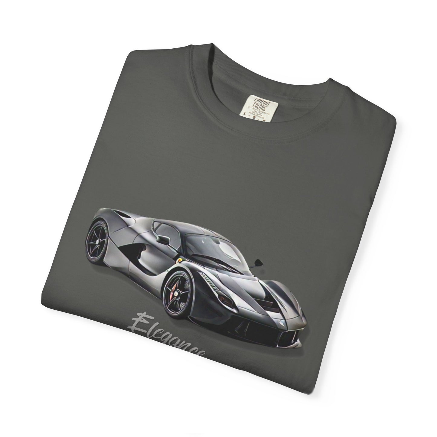 Elegant Car Graphic Unisex Garment-Dyed T-Shirt