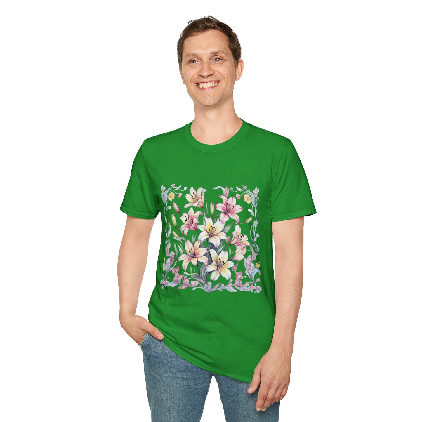 Floral Blossom Unisex T-Shirt - Softstyle Cotton Tee for Nature Lovers