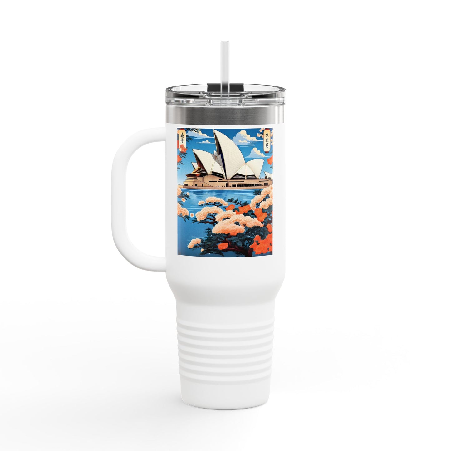 Stylish 40oz Insulated Travel Mug – Perfect for Adventure Seekers & Coffee Lovers!
