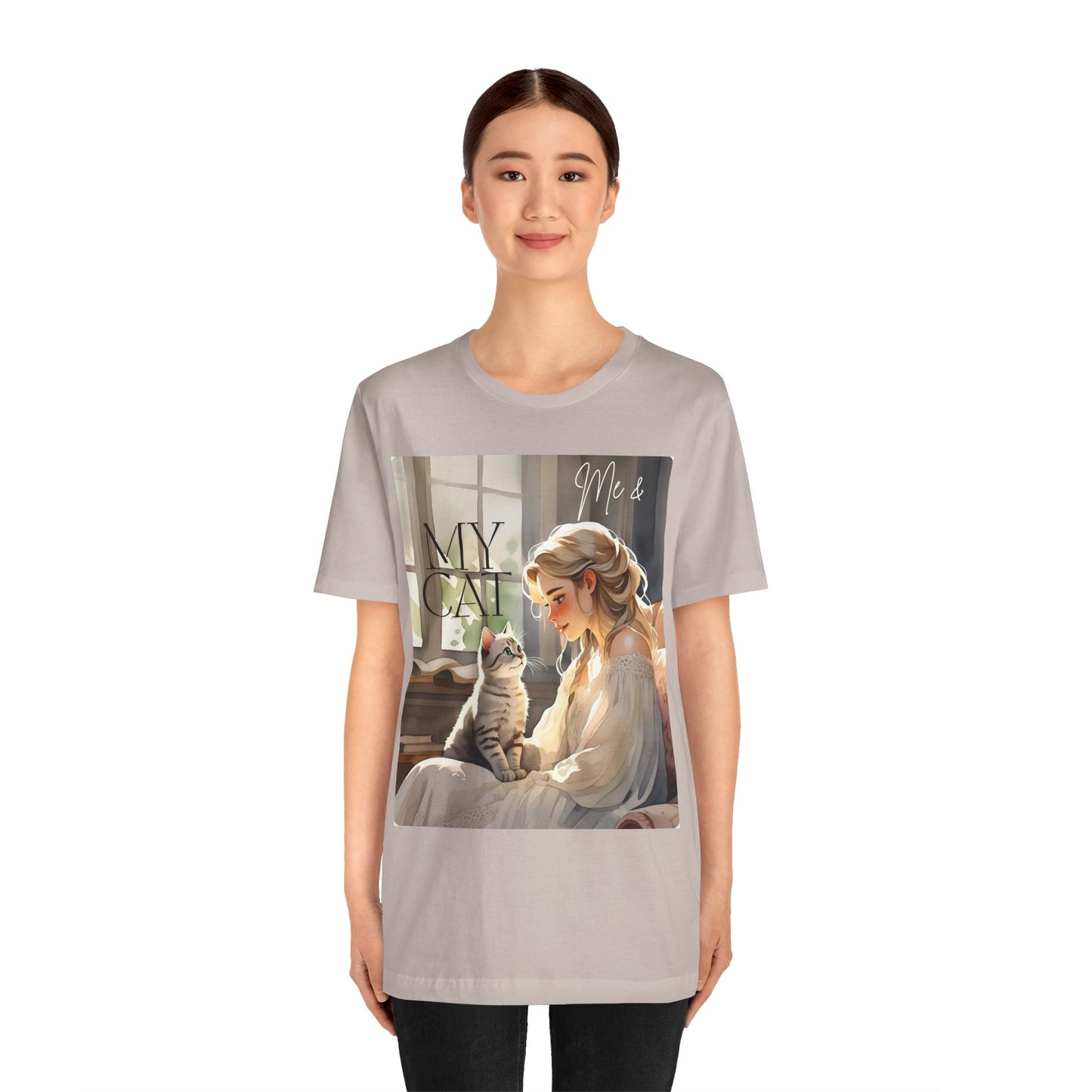 My Cat & Me Unisex Short Sleeve Tee - Cozy Cat Lover Shirt