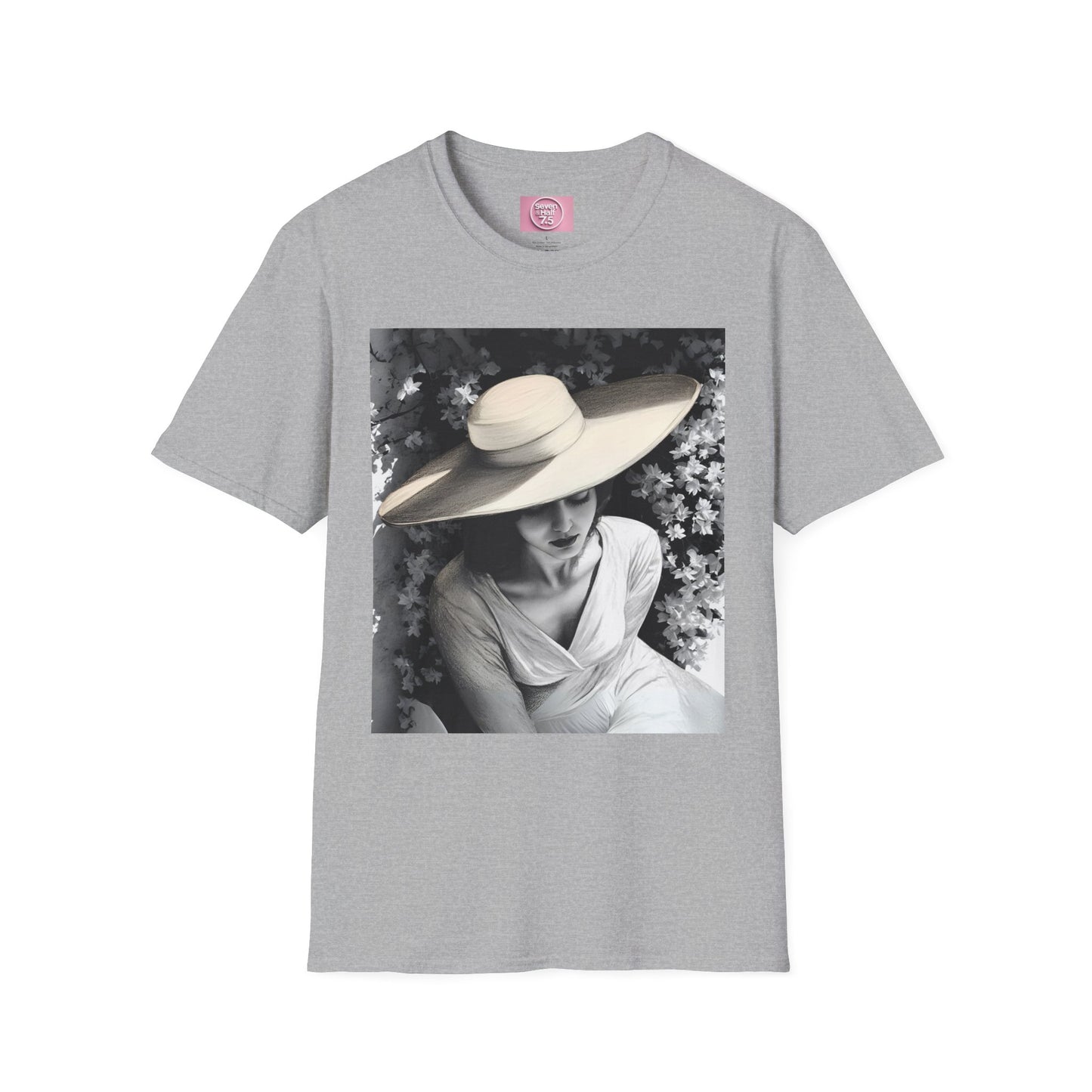 Elegant Charcoal art Softstyle T-Shirt - Perfect for Spring and Summer