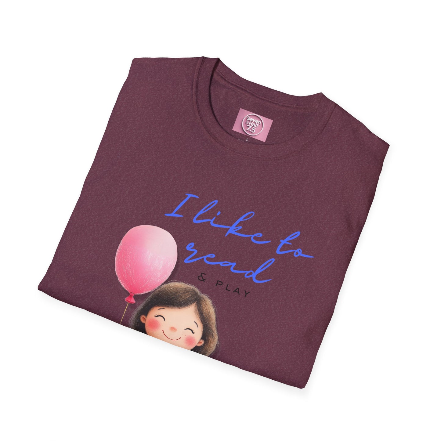 Women's Fun T-Shirt - "I Like to Read & Play"