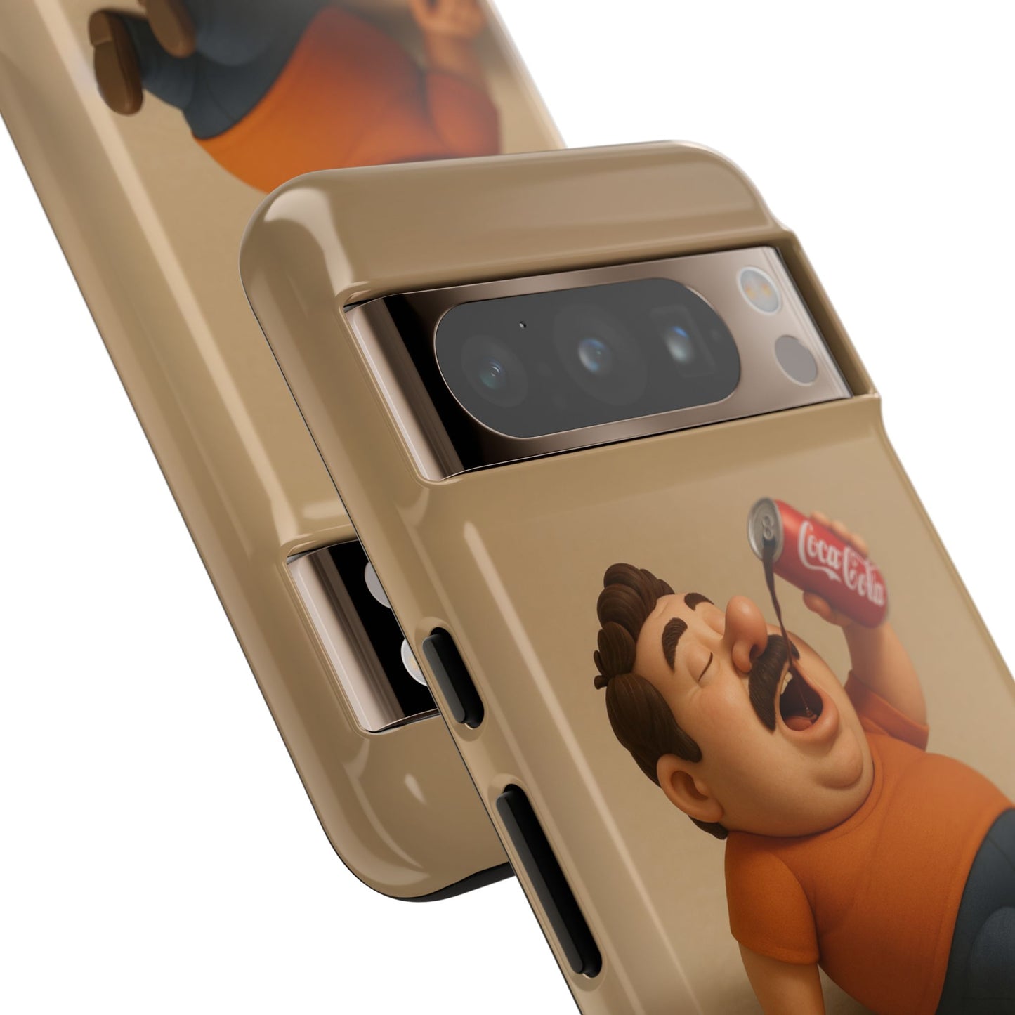 Funny Cartoon Phone Case - 'Coca-Cola Chill' Design