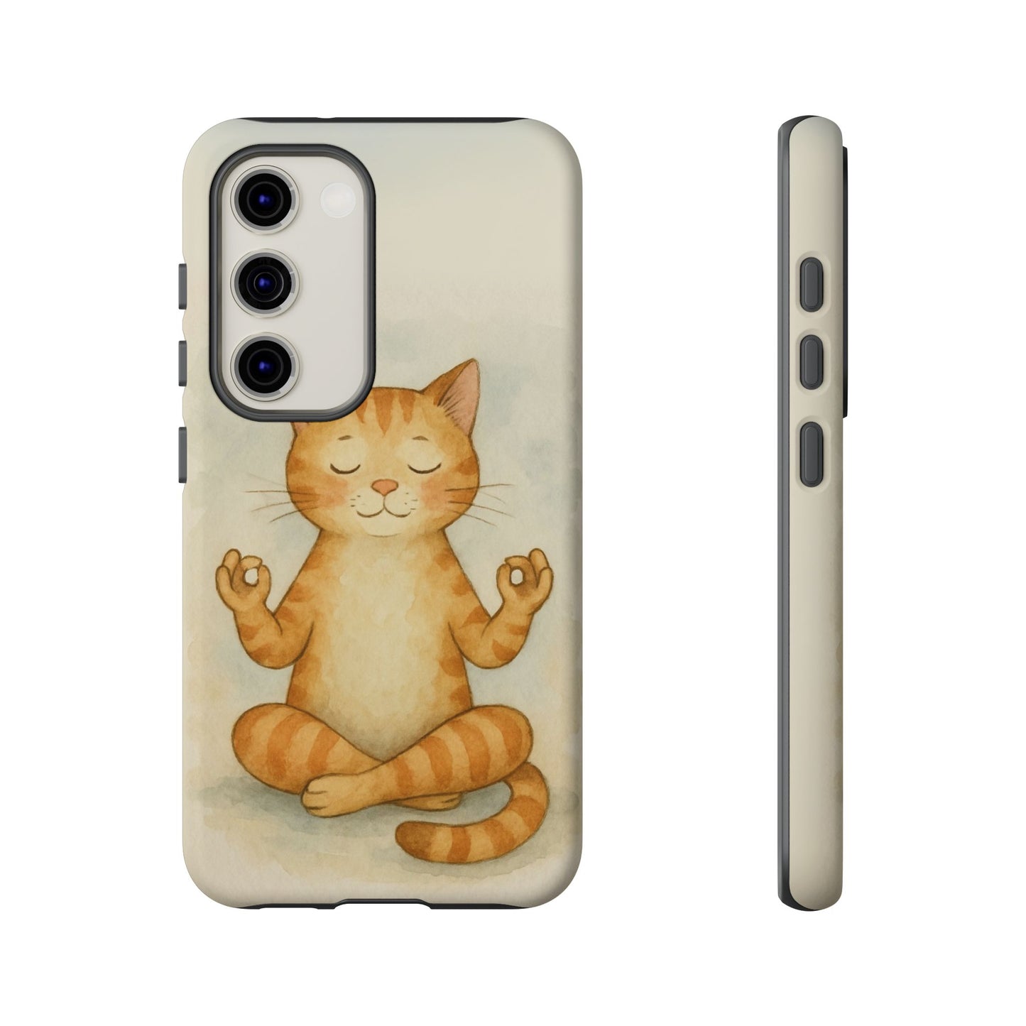 Zen Cat Phone Case - Tough & Stylish - Perfect for Cat Lovers