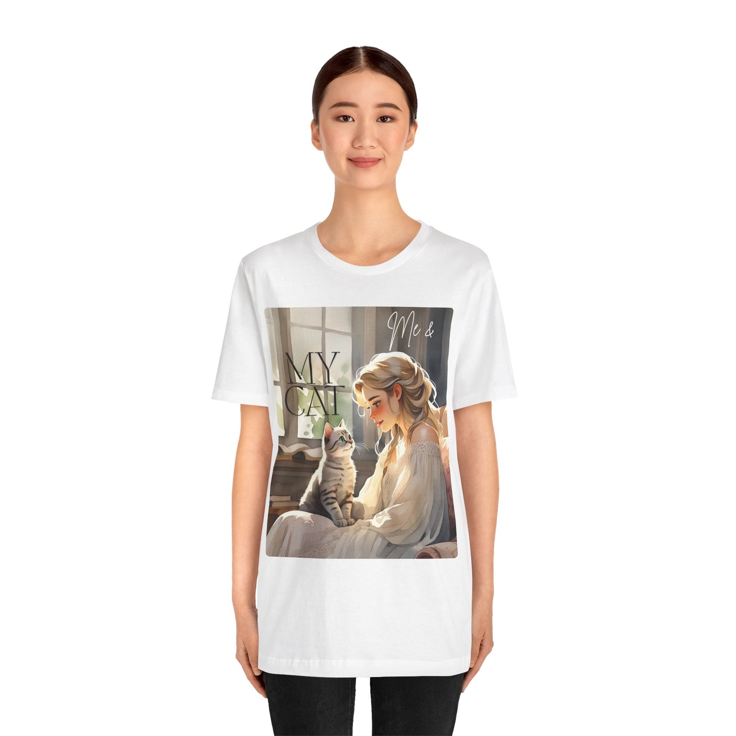 My Cat & Me Unisex Short Sleeve Tee - Cozy Cat Lover Shirt