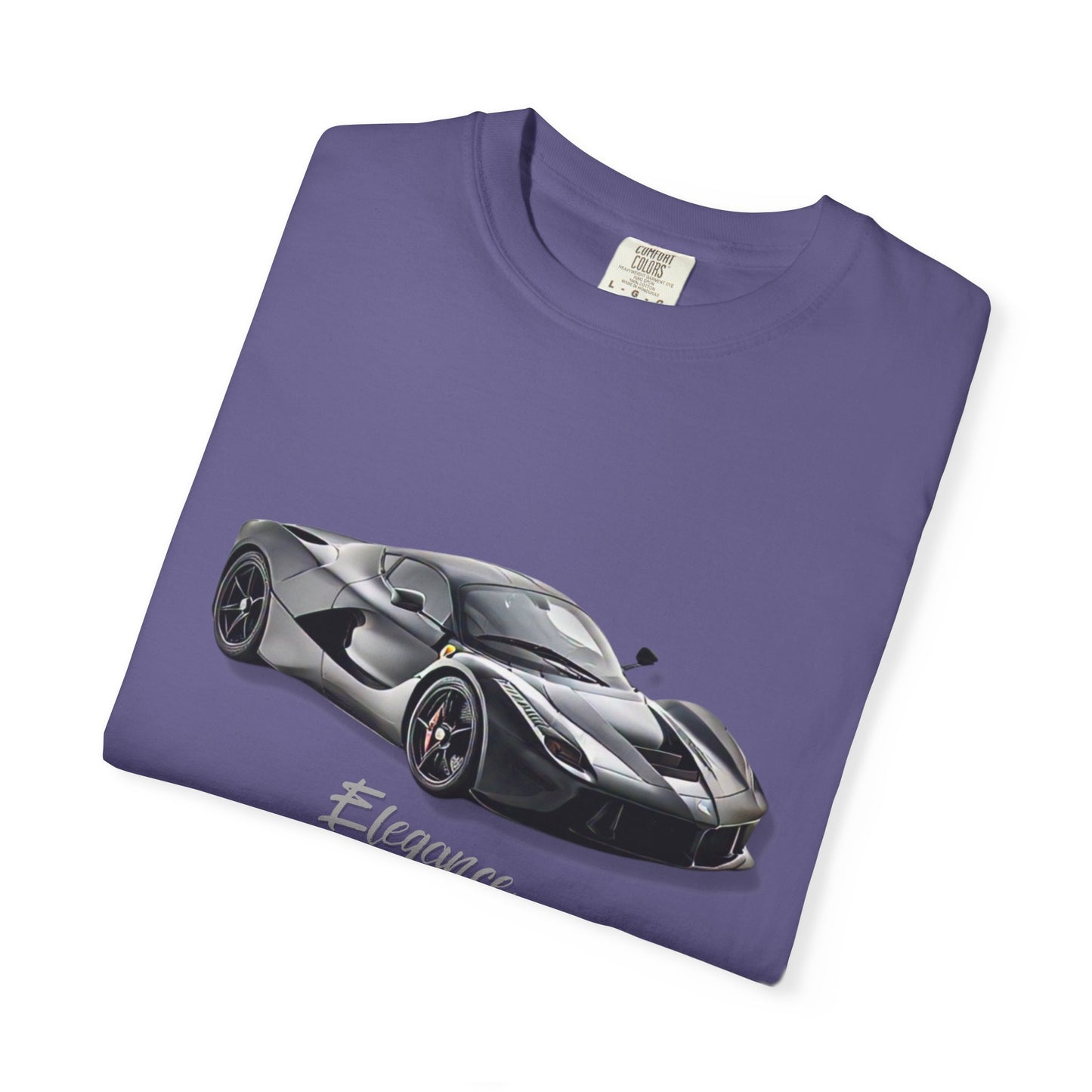 Elegant Car Graphic Unisex Garment-Dyed T-Shirt