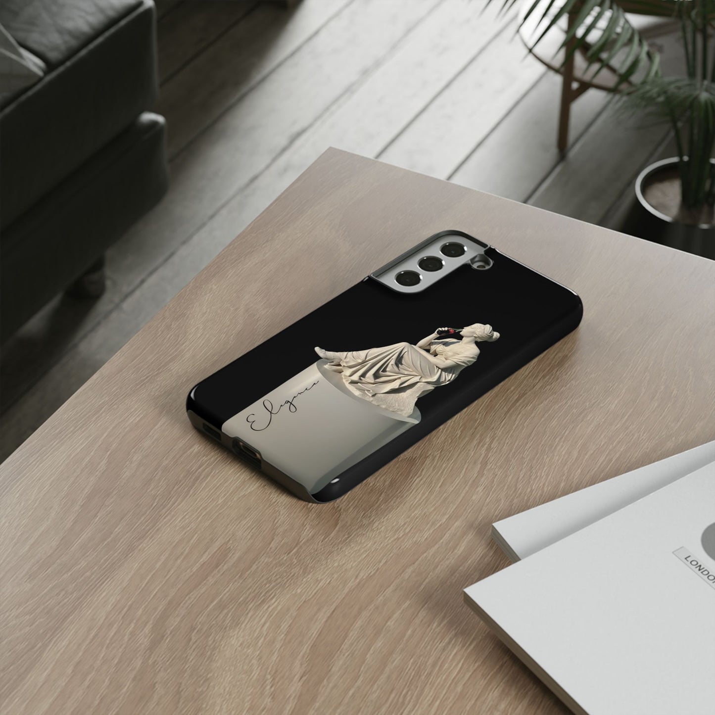 Elegant Phone Case - Stylish Tough Case with Sculpture Design