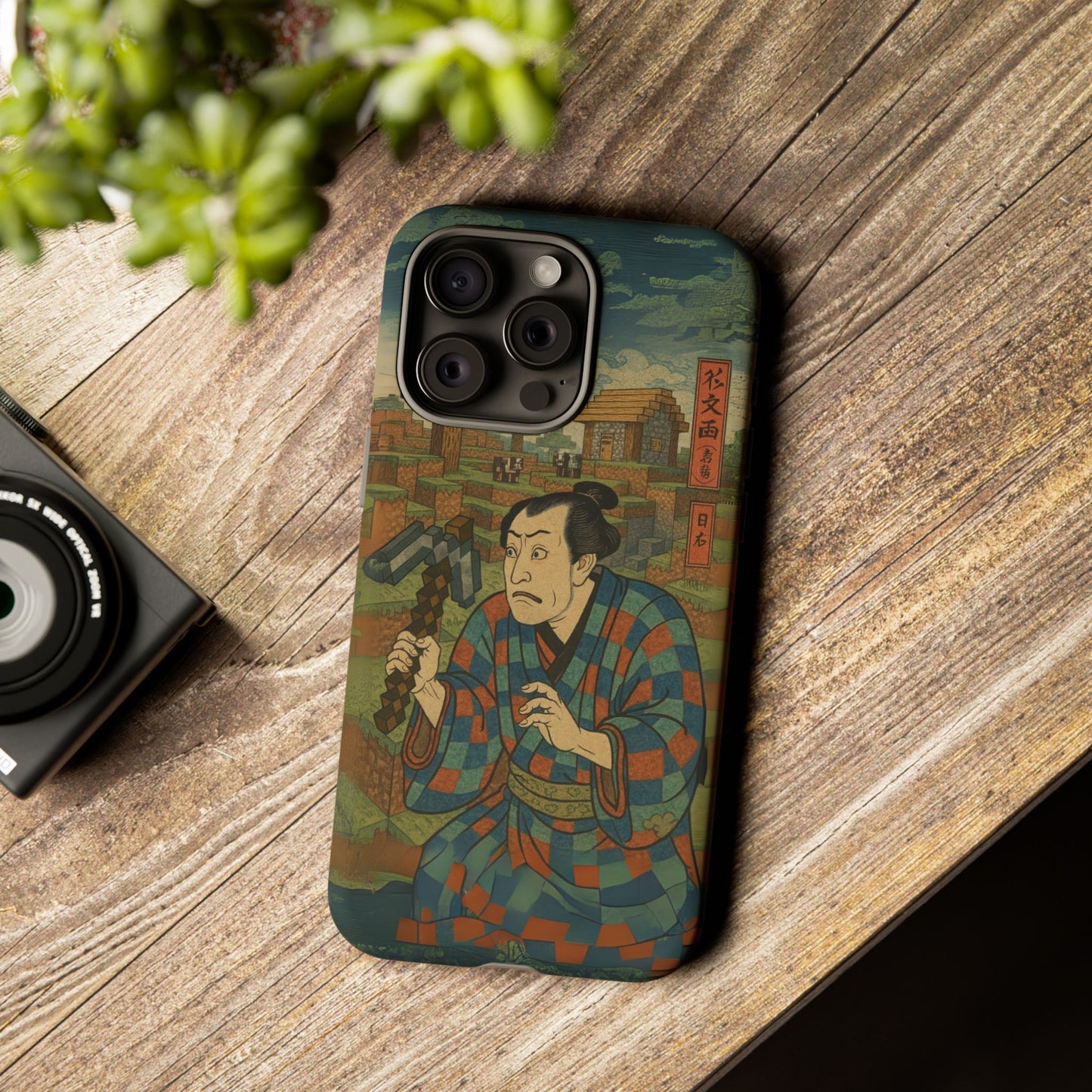Tough Cases - Japanese Art Phone Case with Warrior Design