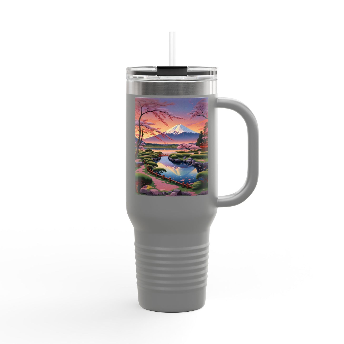 Nature-Inspired Insulated Travel Mug - 40oz Adventure Mug with Scenic Design