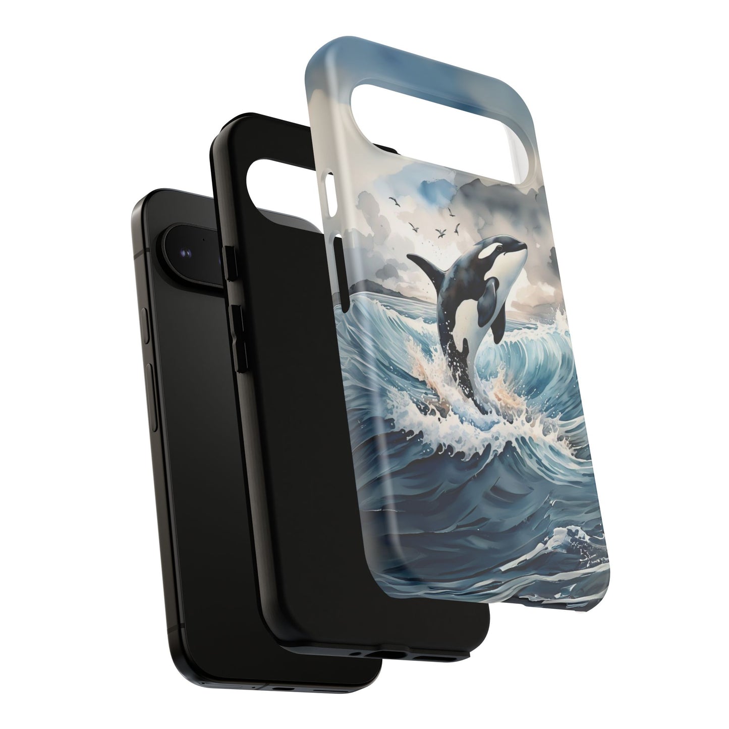 Whale Splash Phone Case - Tough & Stylish Ocean Design