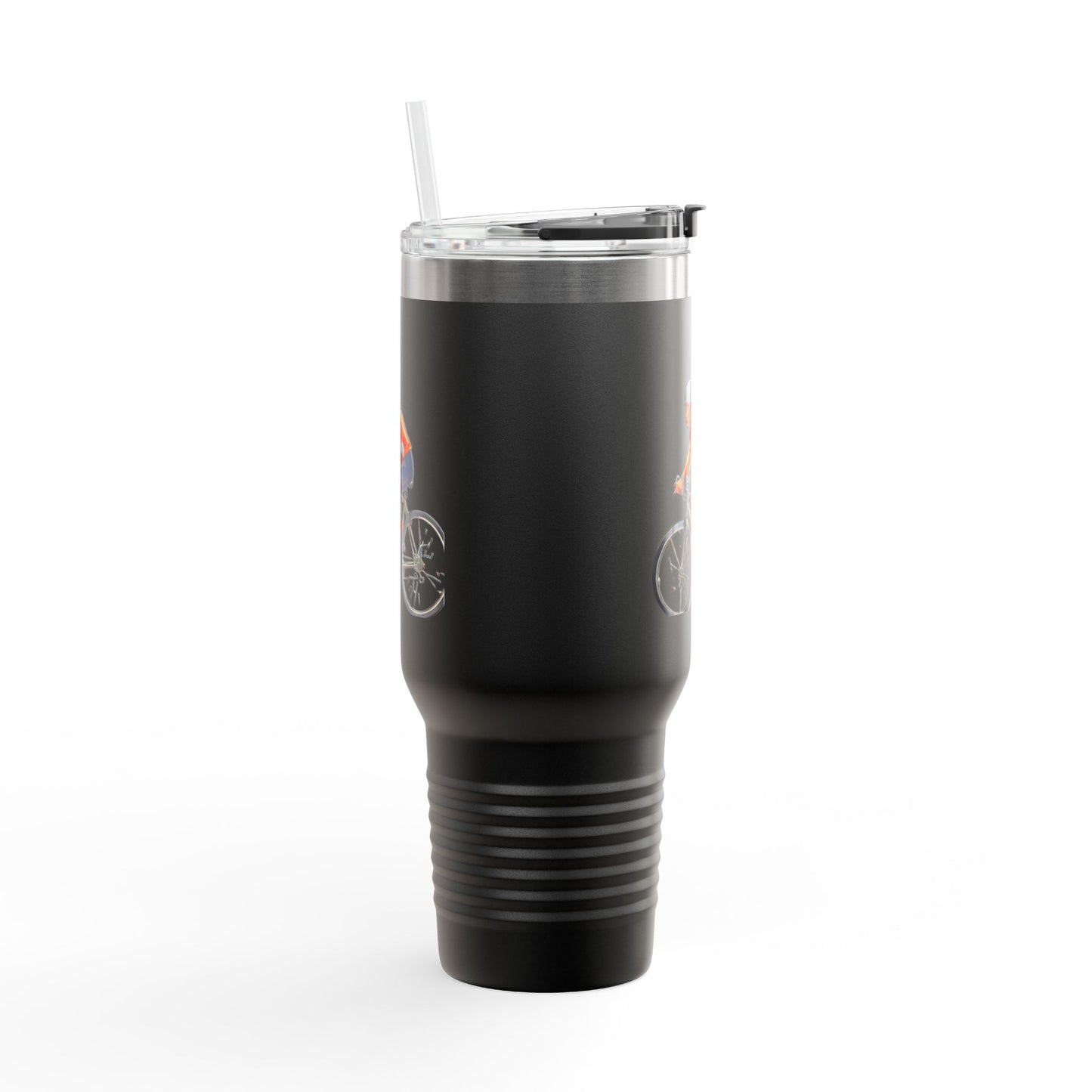 Cycling Enthusiast Insulated Travel Mug - 40oz, Perfect for Adventurers and Coffee Lovers