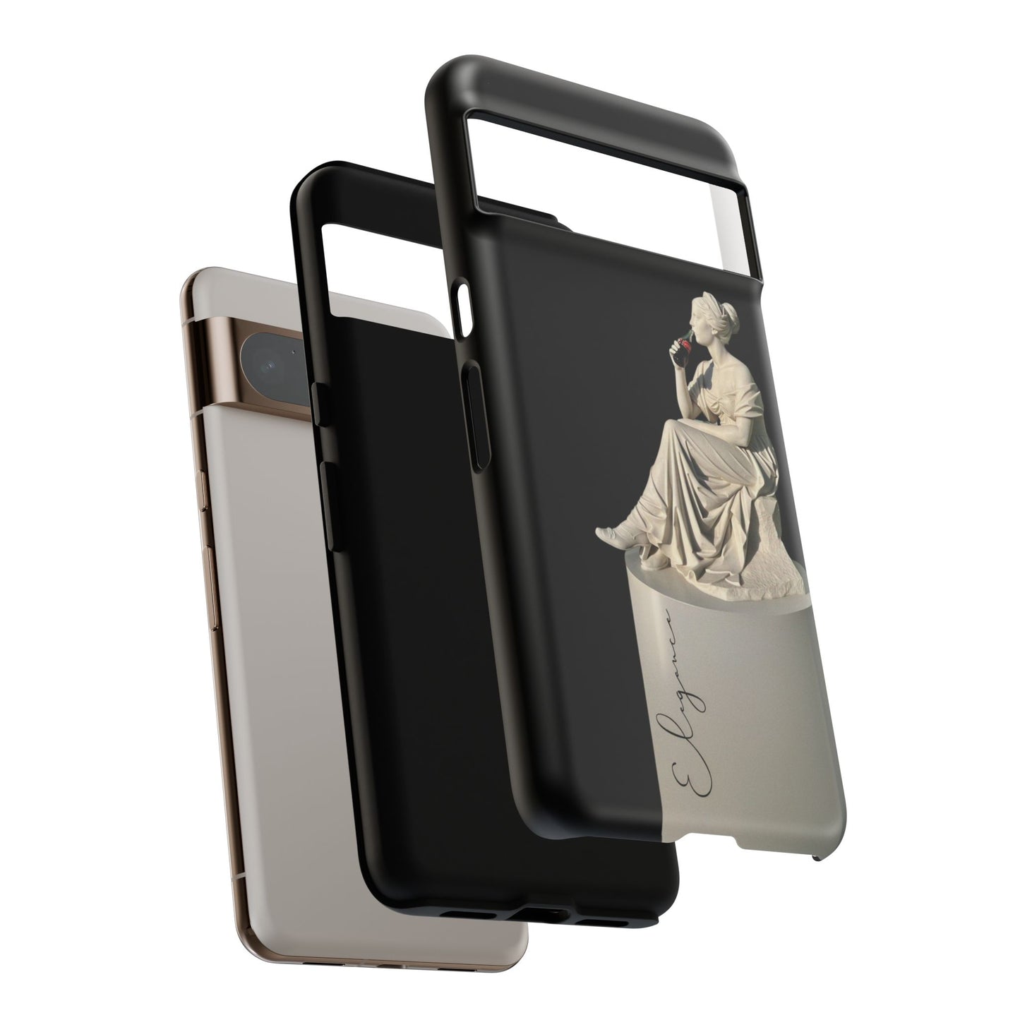 Elegant Phone Case - Stylish Tough Case with Sculpture Design