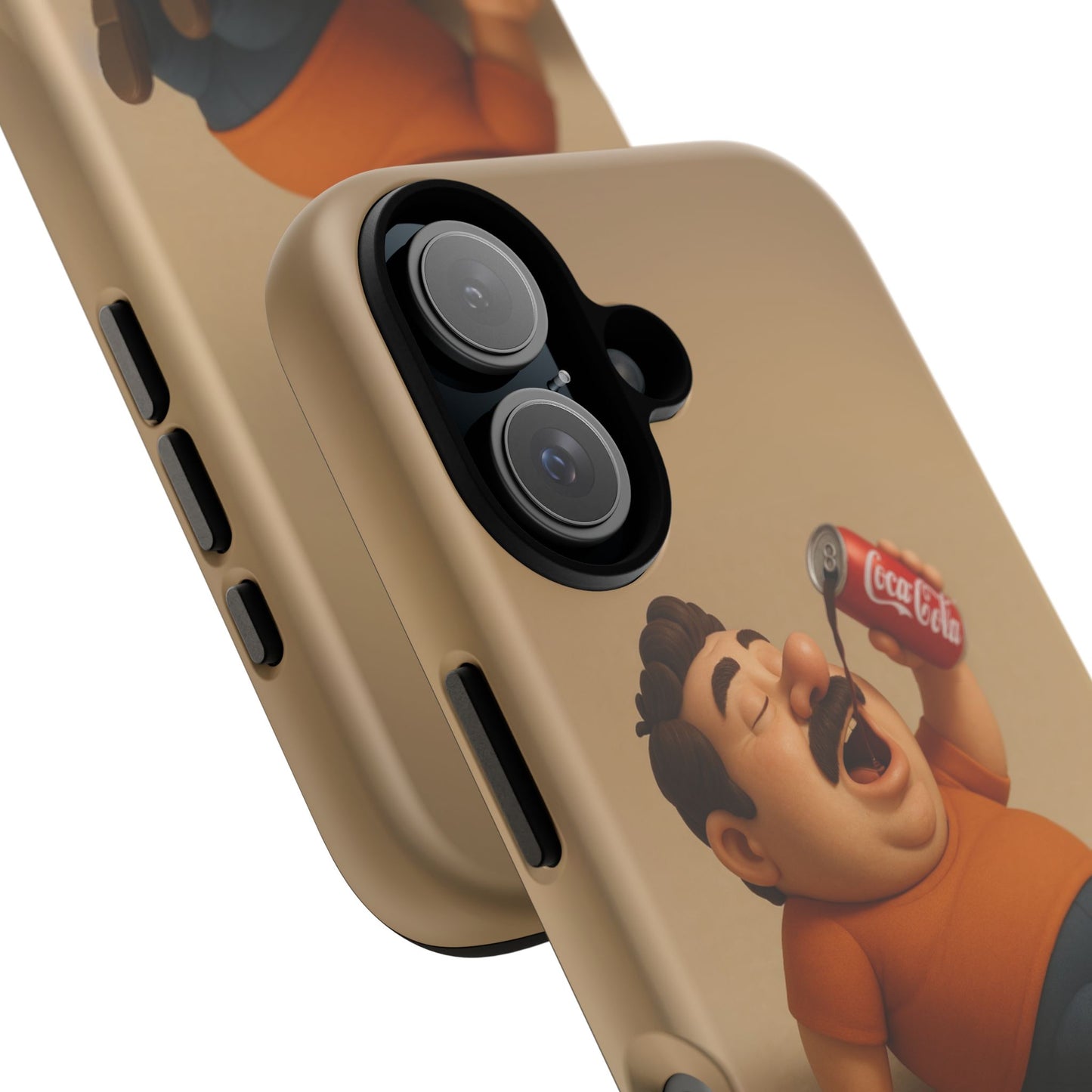 Funny Cartoon Phone Case - 'Coca-Cola Chill' Design