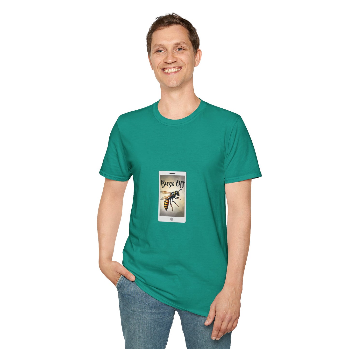 Buzz Off Bee Graphic Unisex T-Shirt - Fun, Casual Wear for Nature Lovers